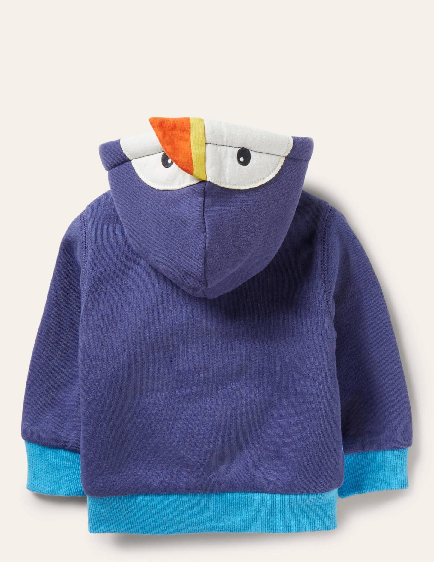 Hoodie mit Teddyfutter-Schuluniform-Navy, Papageitaucher