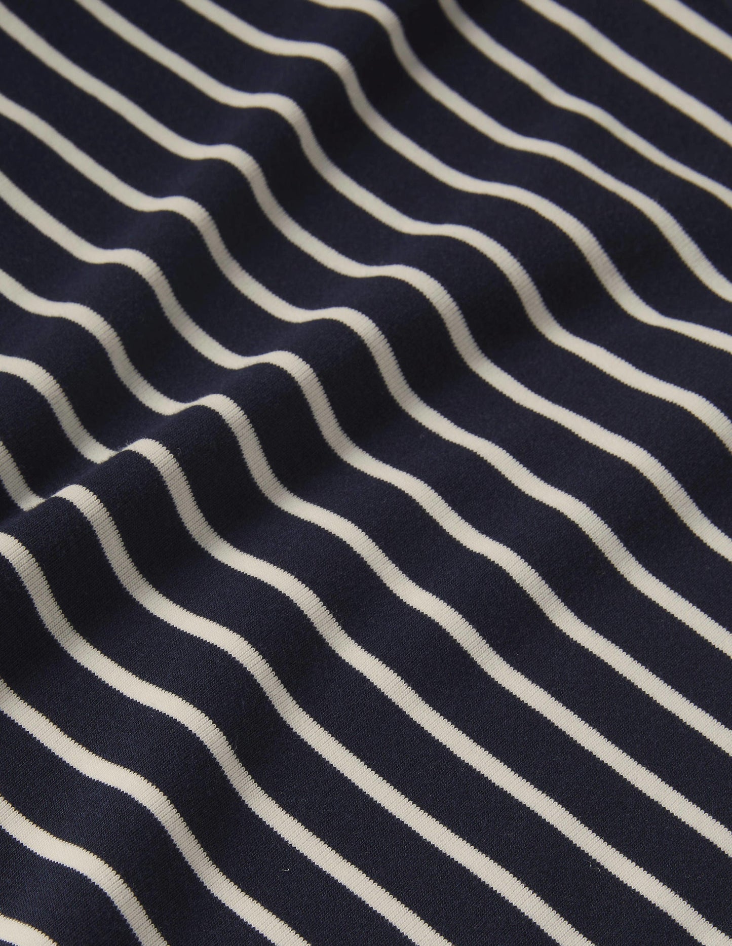 Col roulé Essential-Rayé bleu marine/ivoire