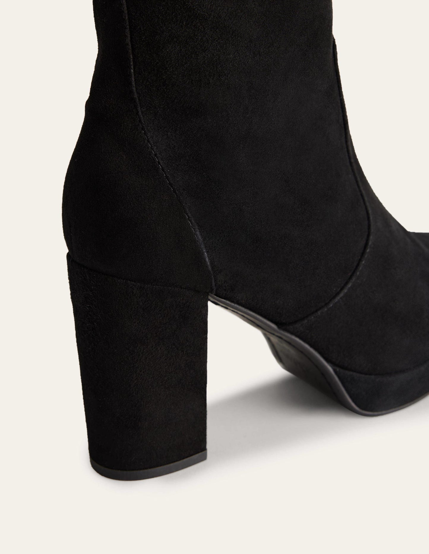 Plateau-Stiefeletten-Schwarz