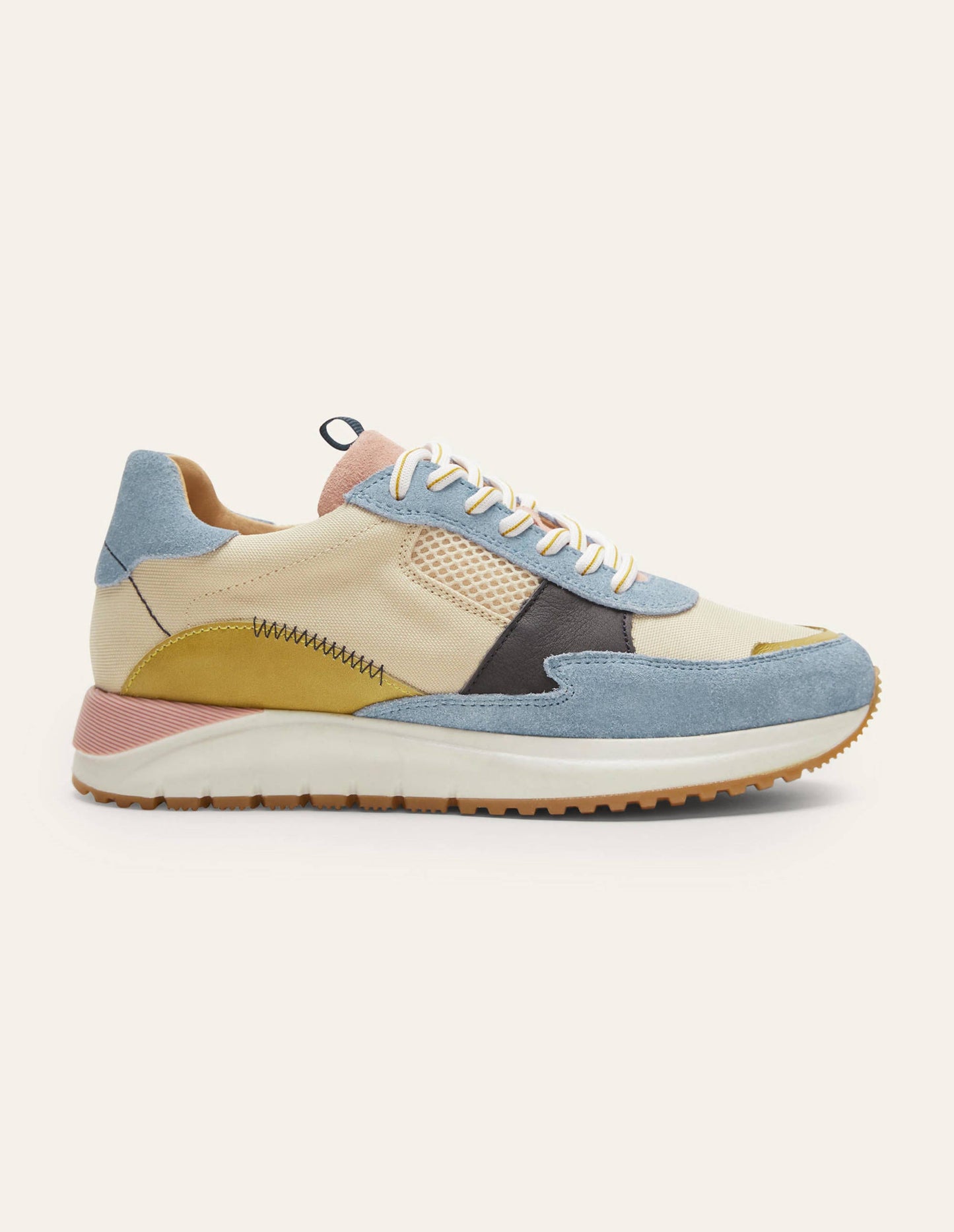 Turnschuhe mit Blockfarben-Morgendämmerungsblau