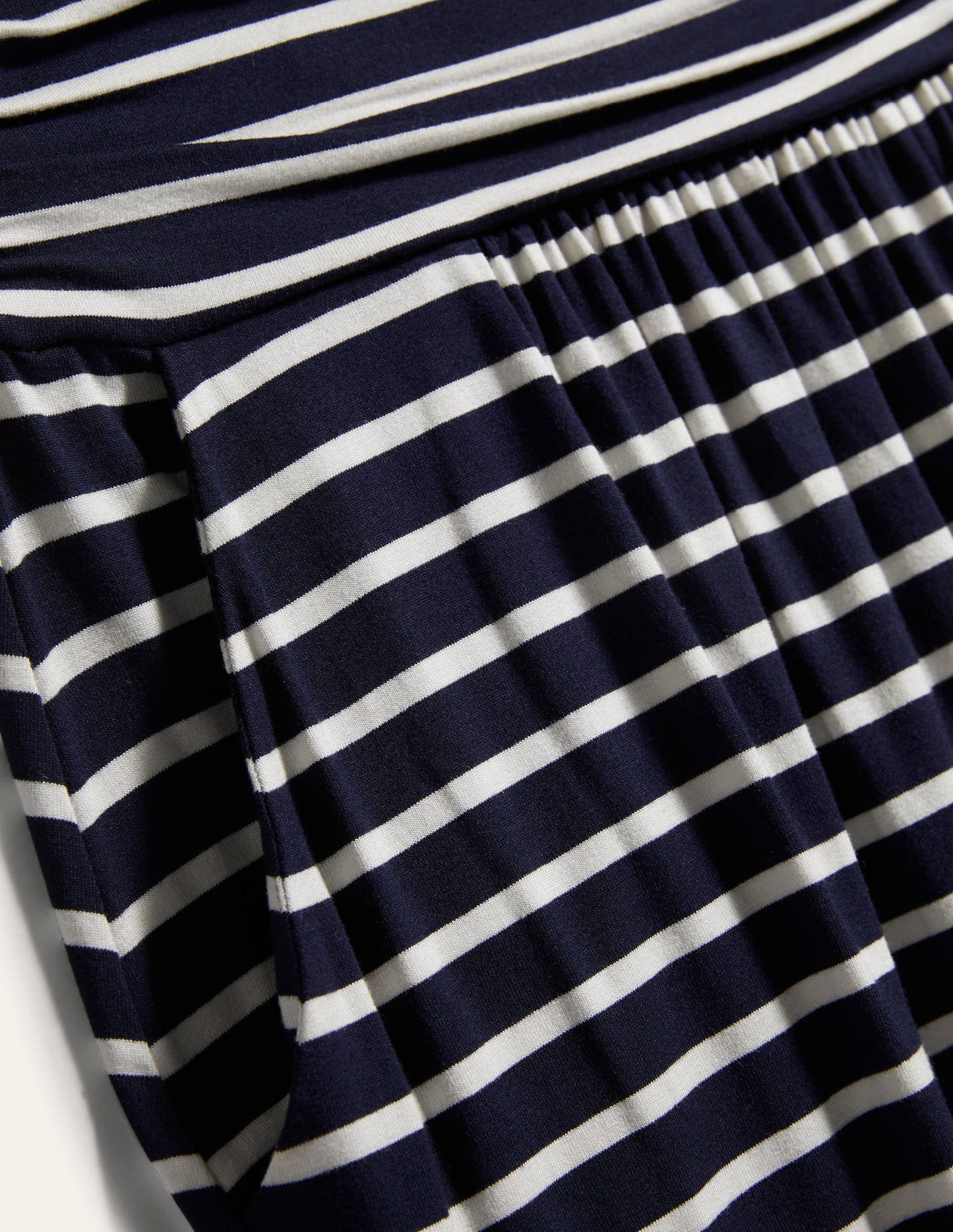 Amelie Jerseykleid-Navy/Naturweiß