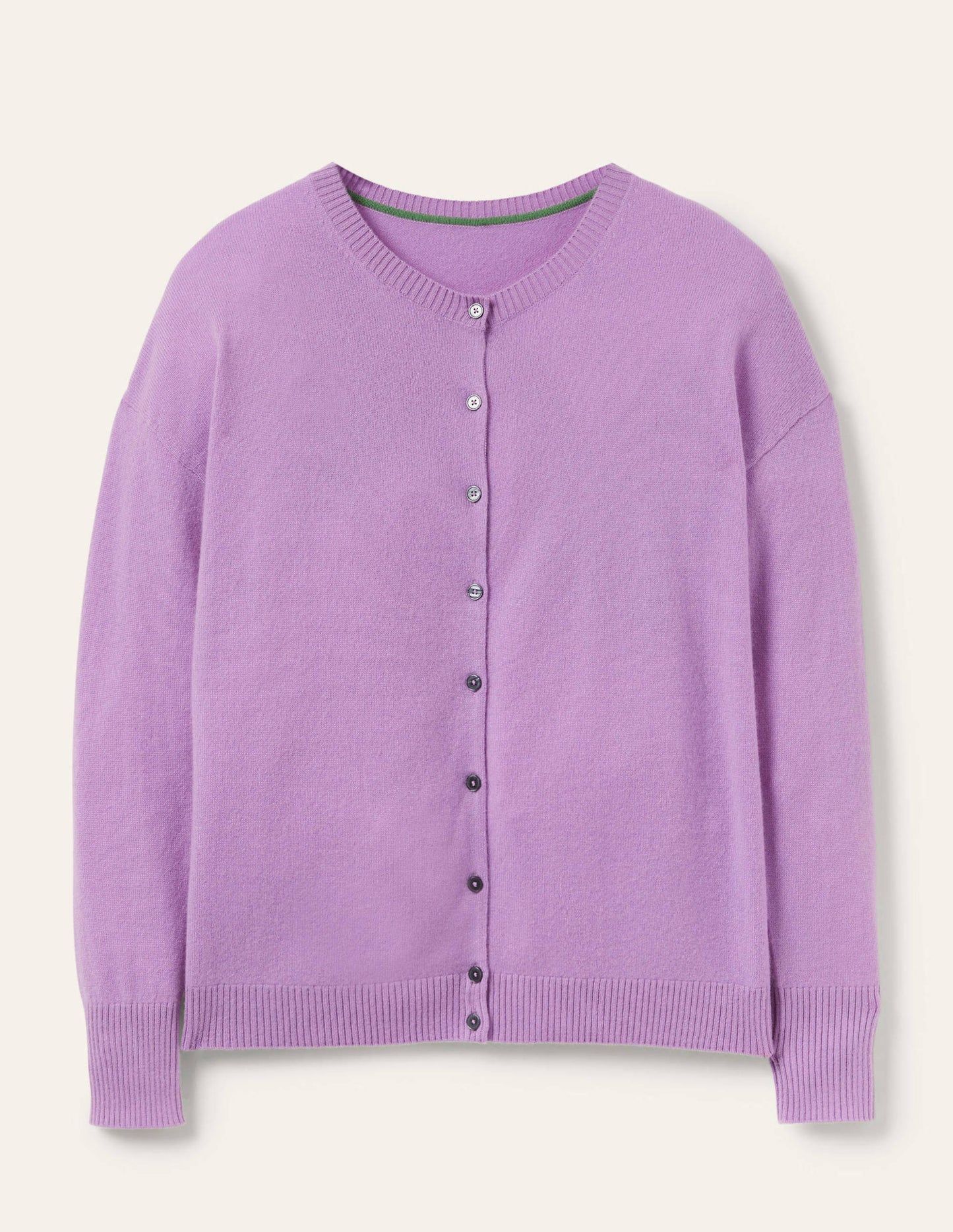 Bequemer Kaschmircardigan-Afrikanisches Violett