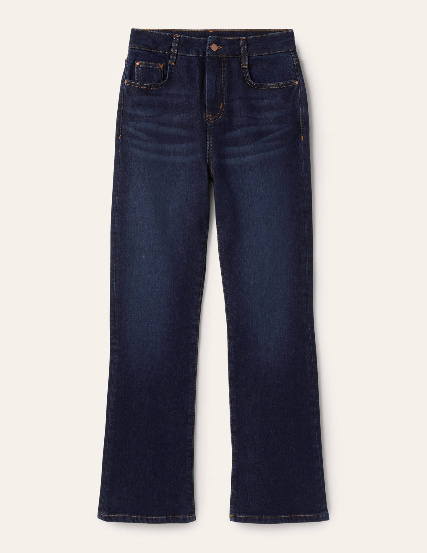 7/8-Jeans mit Schlag-Indigoblau