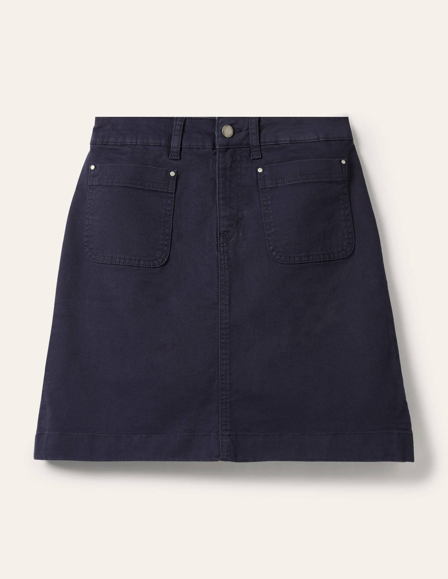 Rock mit aufgesetzter Tasche-Marineblau