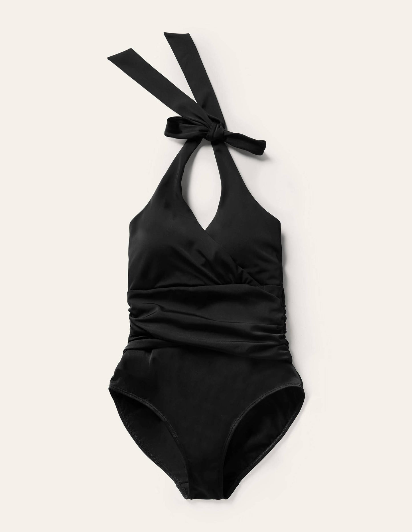 Levanzo Neckholder-Badeanzug-Schwarz