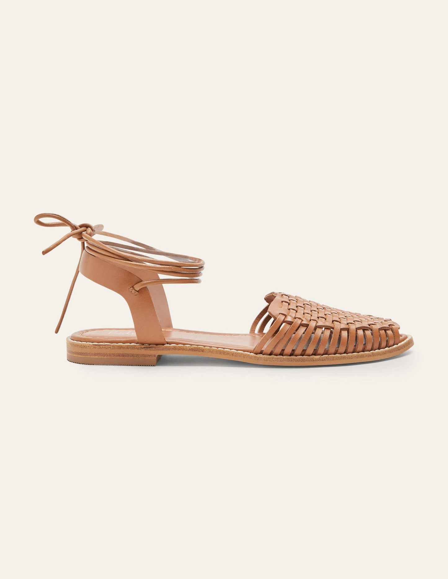 Huarache Ledersandalen-Hellbraun