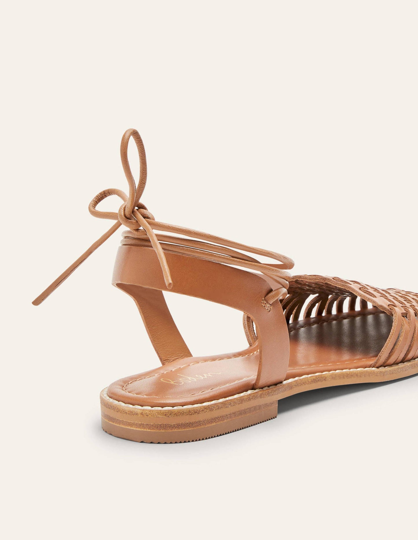 Huarache Ledersandalen-Hellbraun