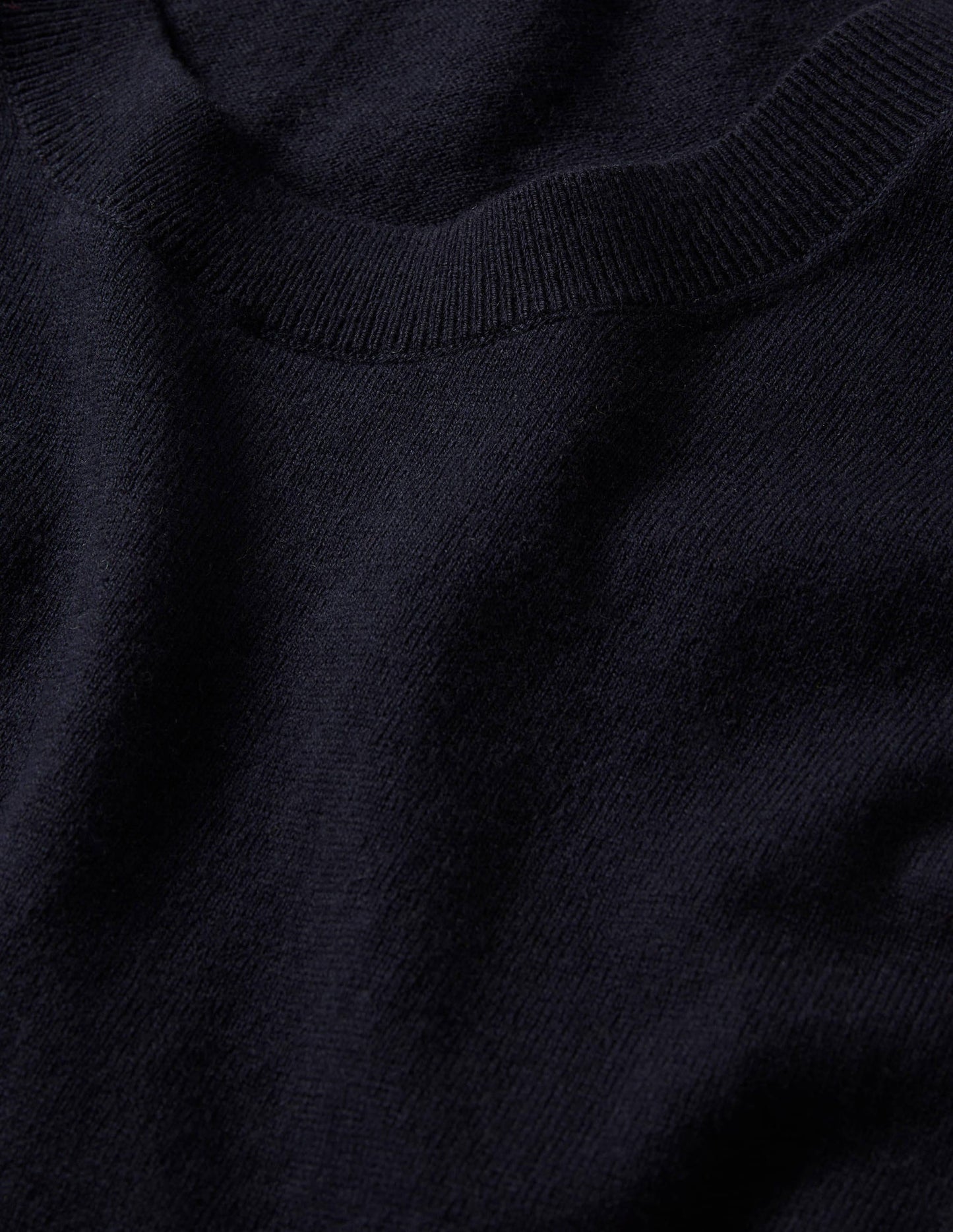 Strick-T-Shirt mit Rüschenärmeln-Marineblau