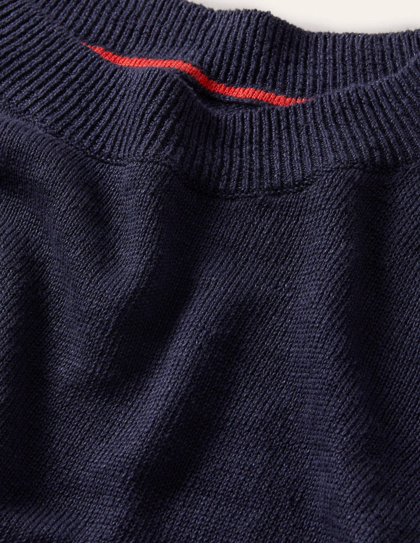 Oversize-Pullover aus Leinen-Marineblau