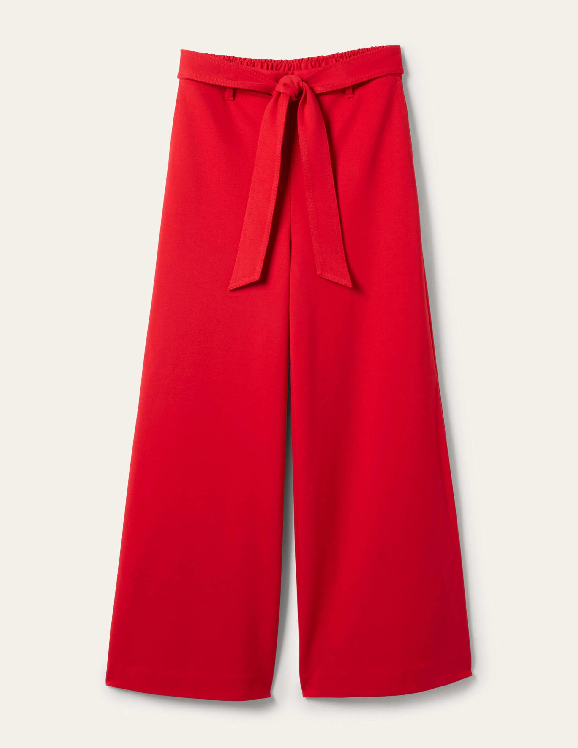 Jersey Pull-On Culottes-Red-5