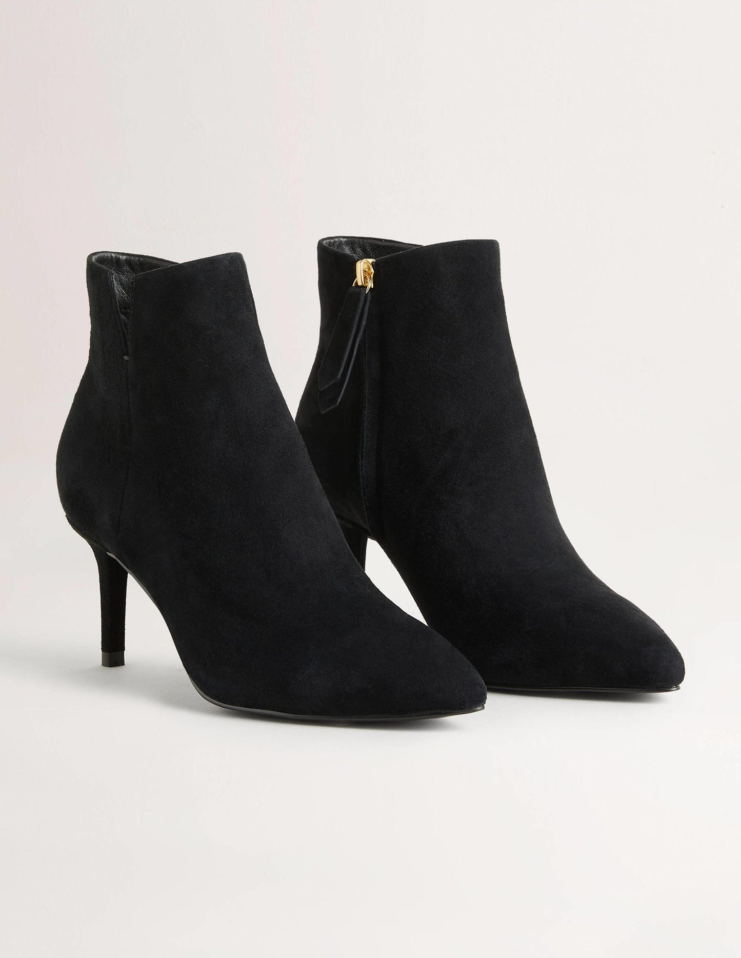 Wildlederstiefeletten-Schwarz
