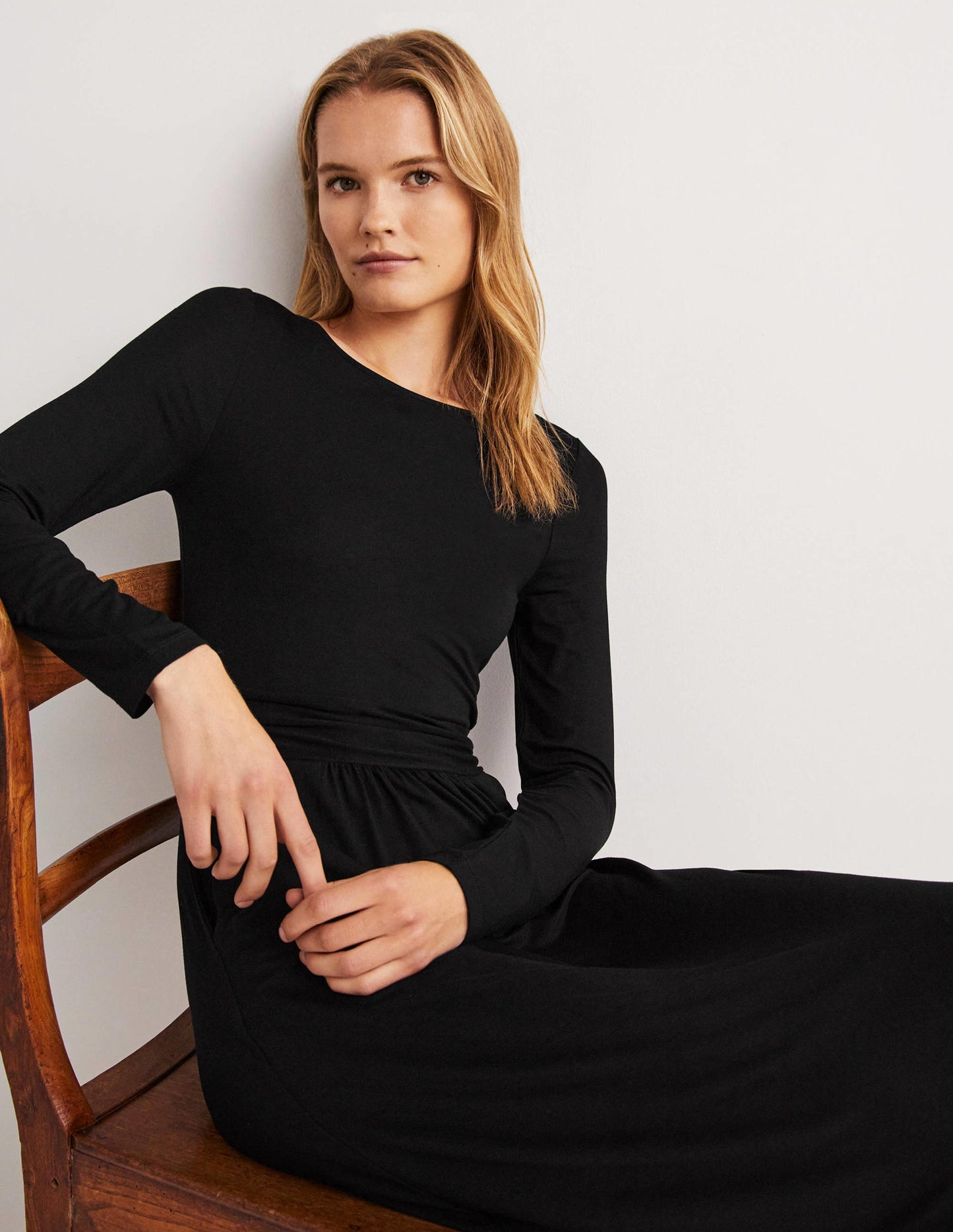 Abigail Jerseykleid-Schwarz