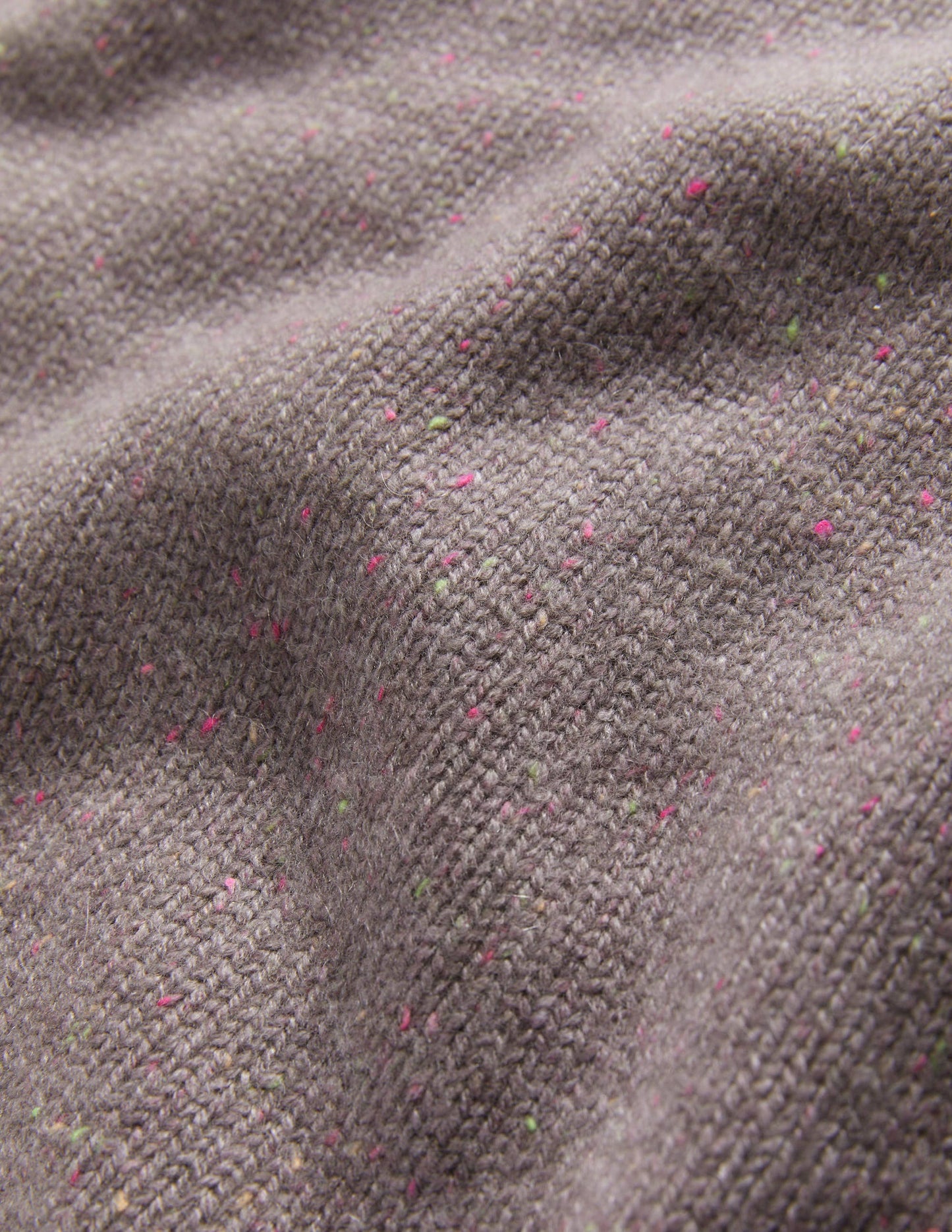 Pullunder aus dickem Kaschmir mit Rundhalsausschnitt-Grau, Bunte Farbsprenkel