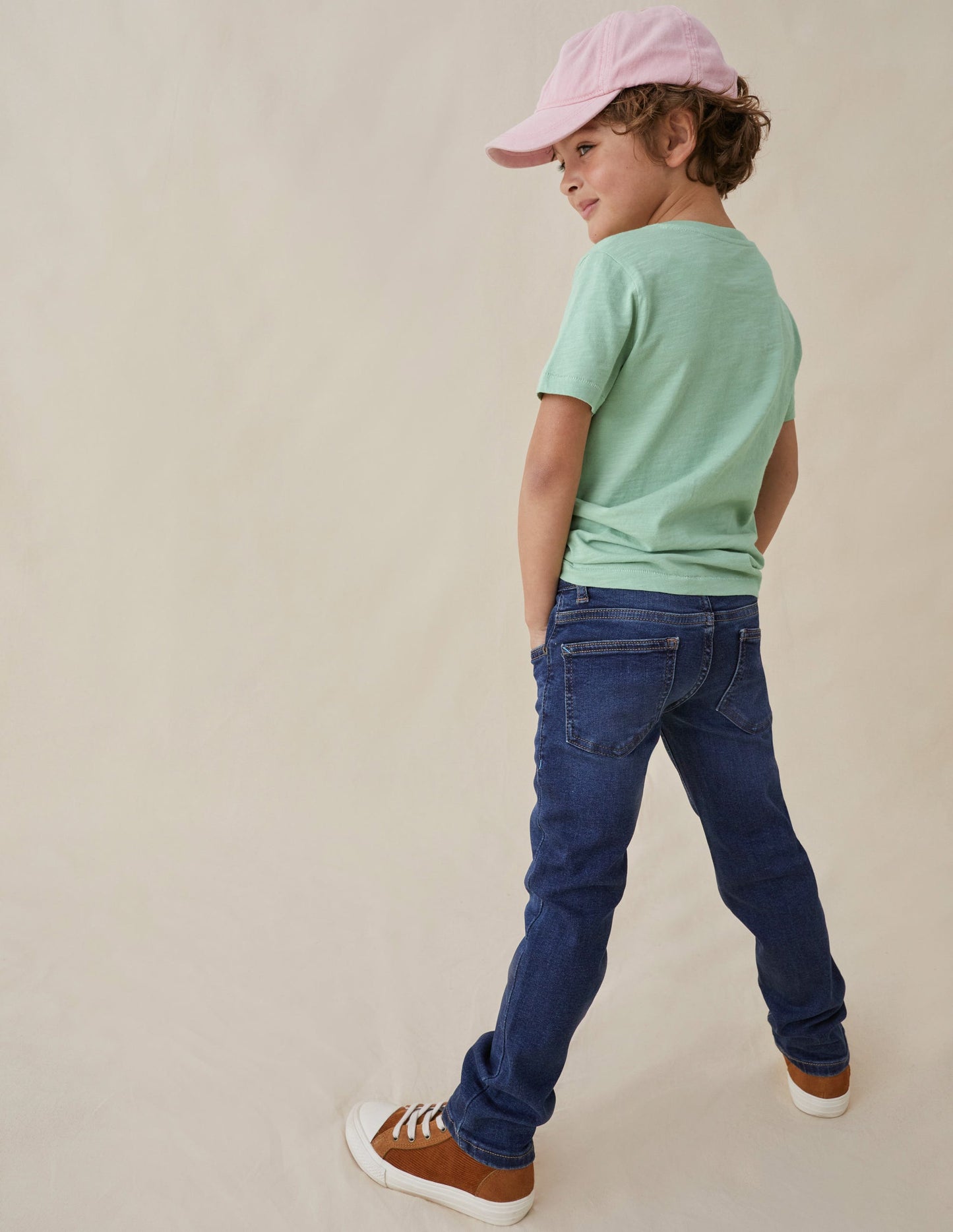 Dark Vintage Denim Slim Leg Jeans-Dunkel Vintage