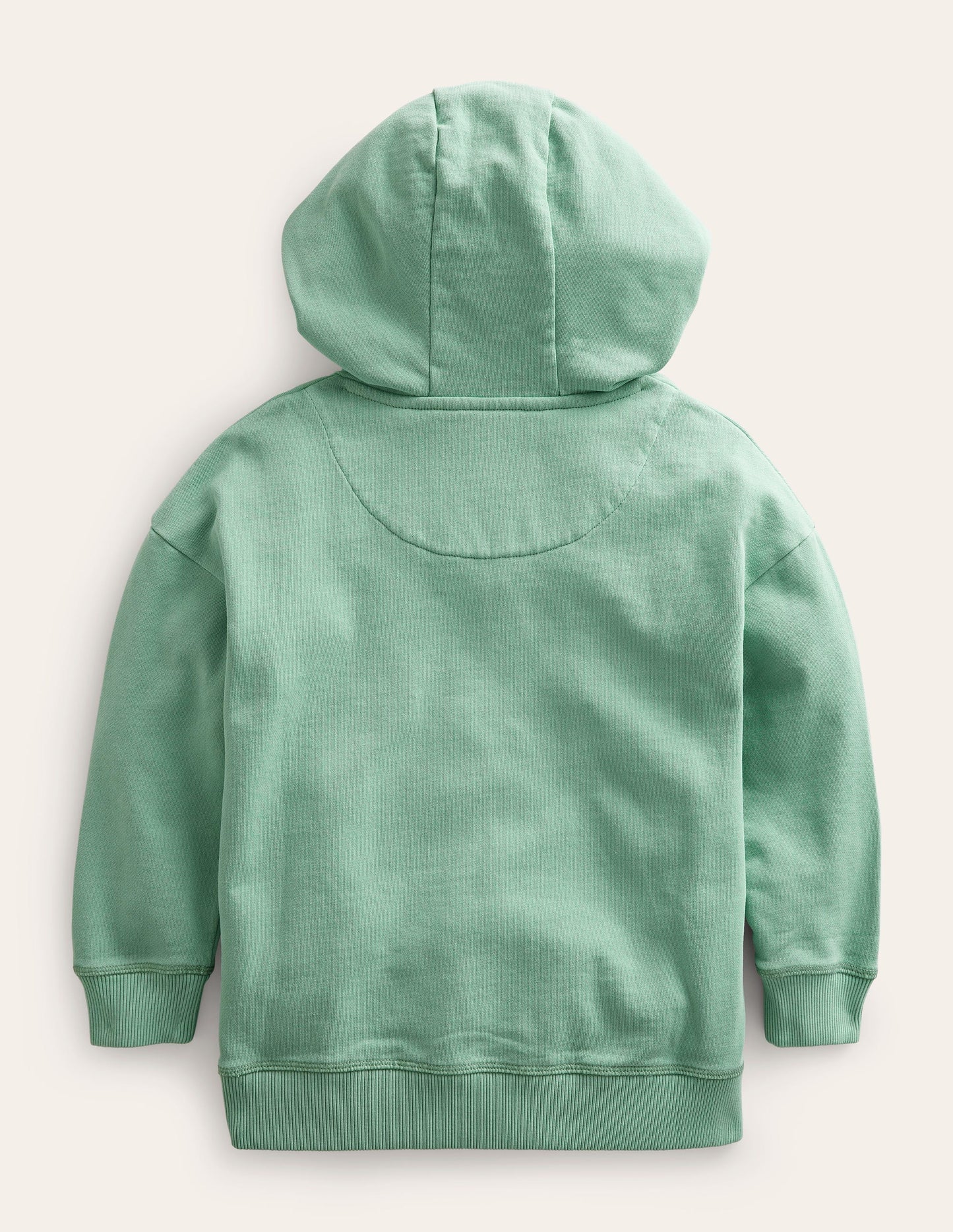 Stückgefärbter Hoodie-Opalgrün