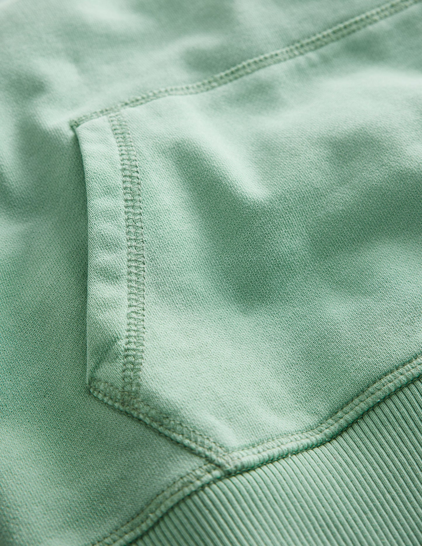 Stückgefärbter Hoodie-Opalgrün