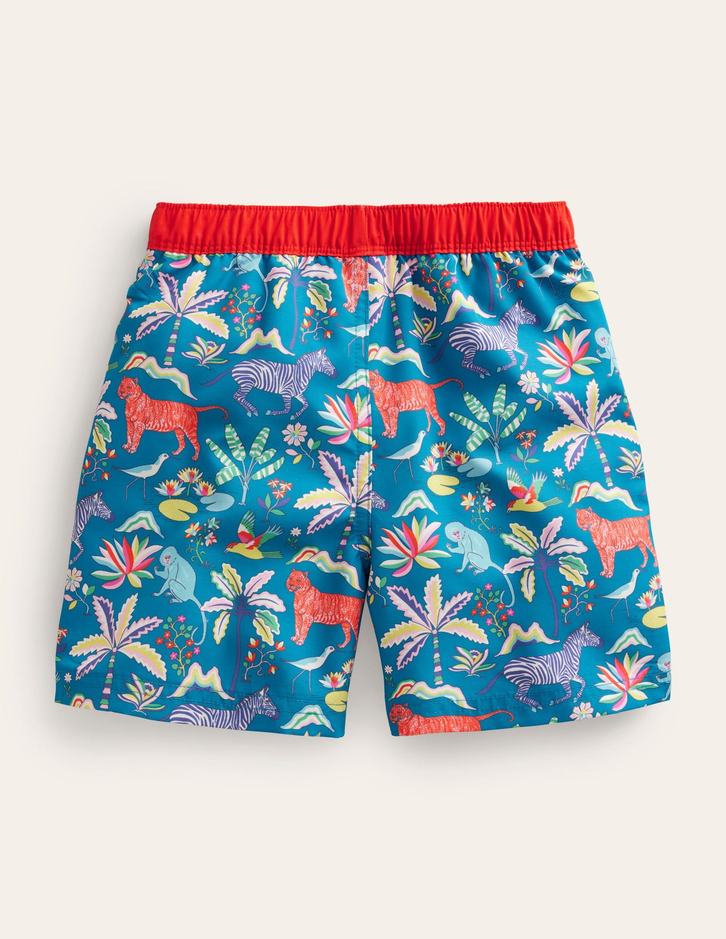 Badeshorts-Inselblau Tropical Garden