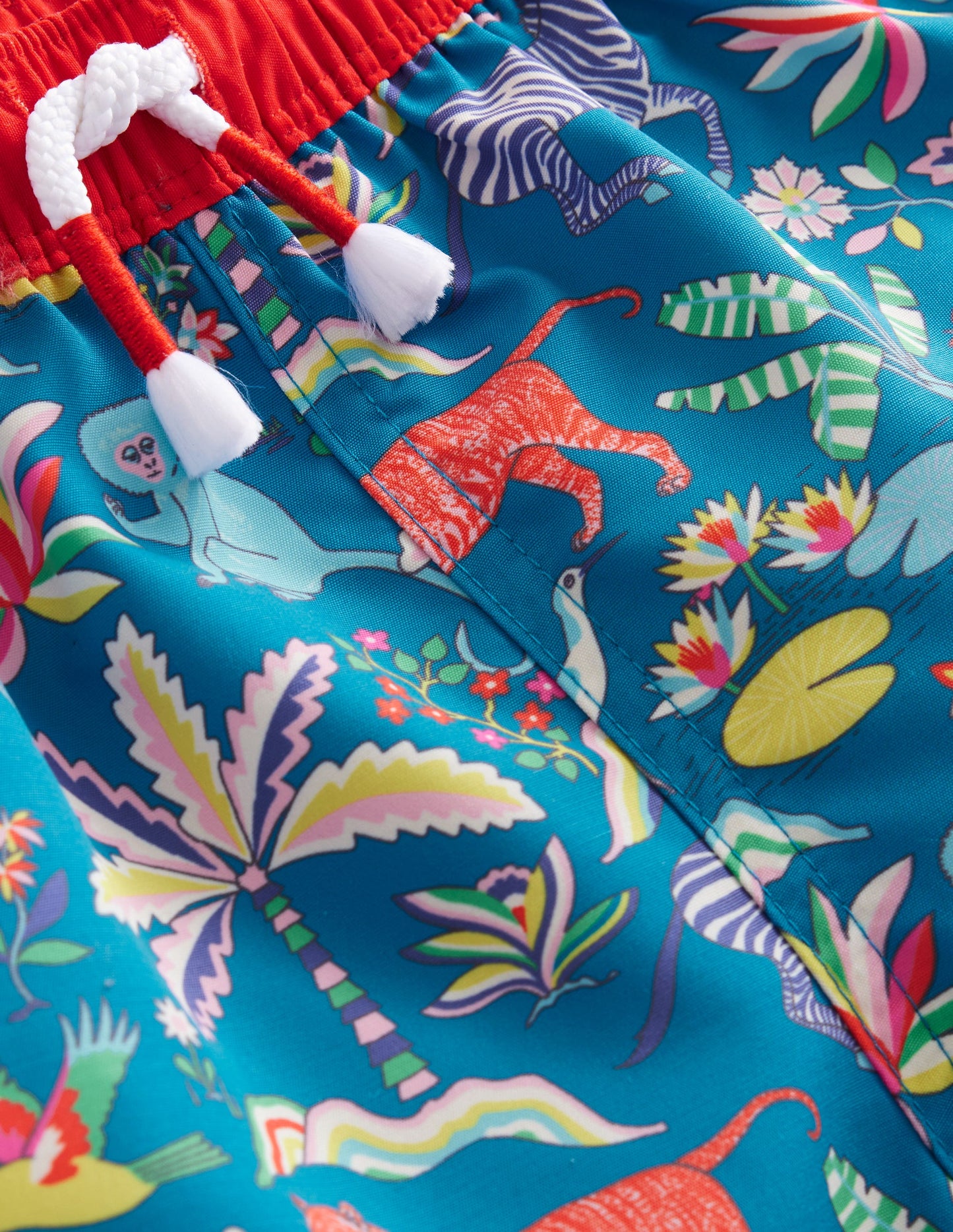 Badeshorts-Inselblau Tropical Garden