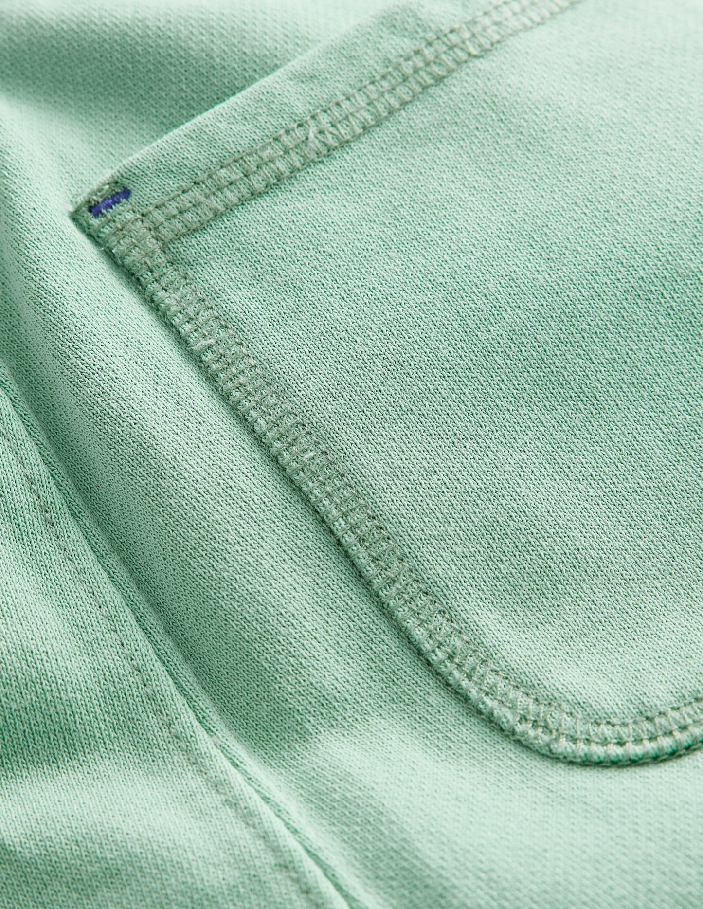 Stückgefärbte Baumwollshorts-Opalgrün