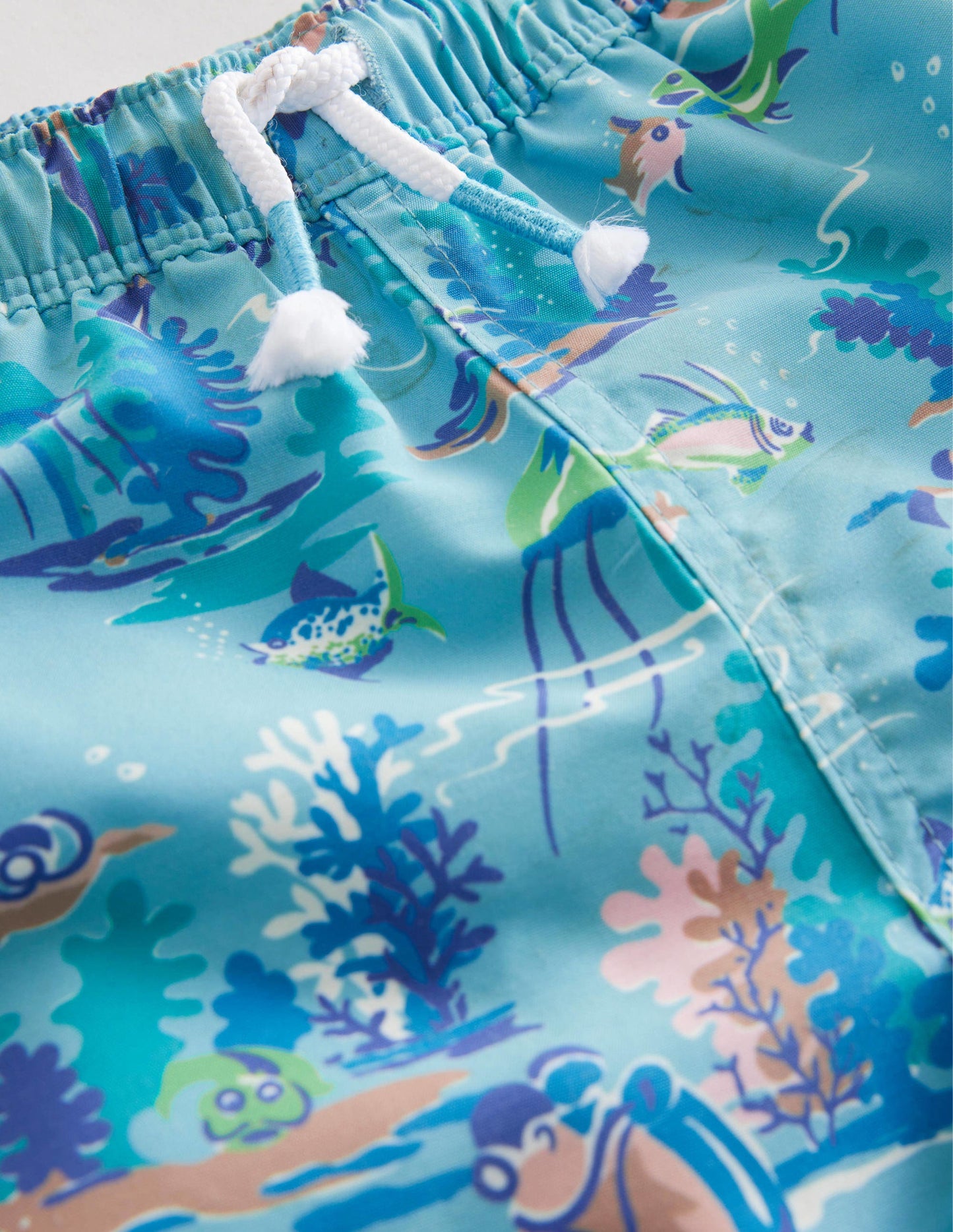 Swim Shorts-Blue Aqua Sea Divers