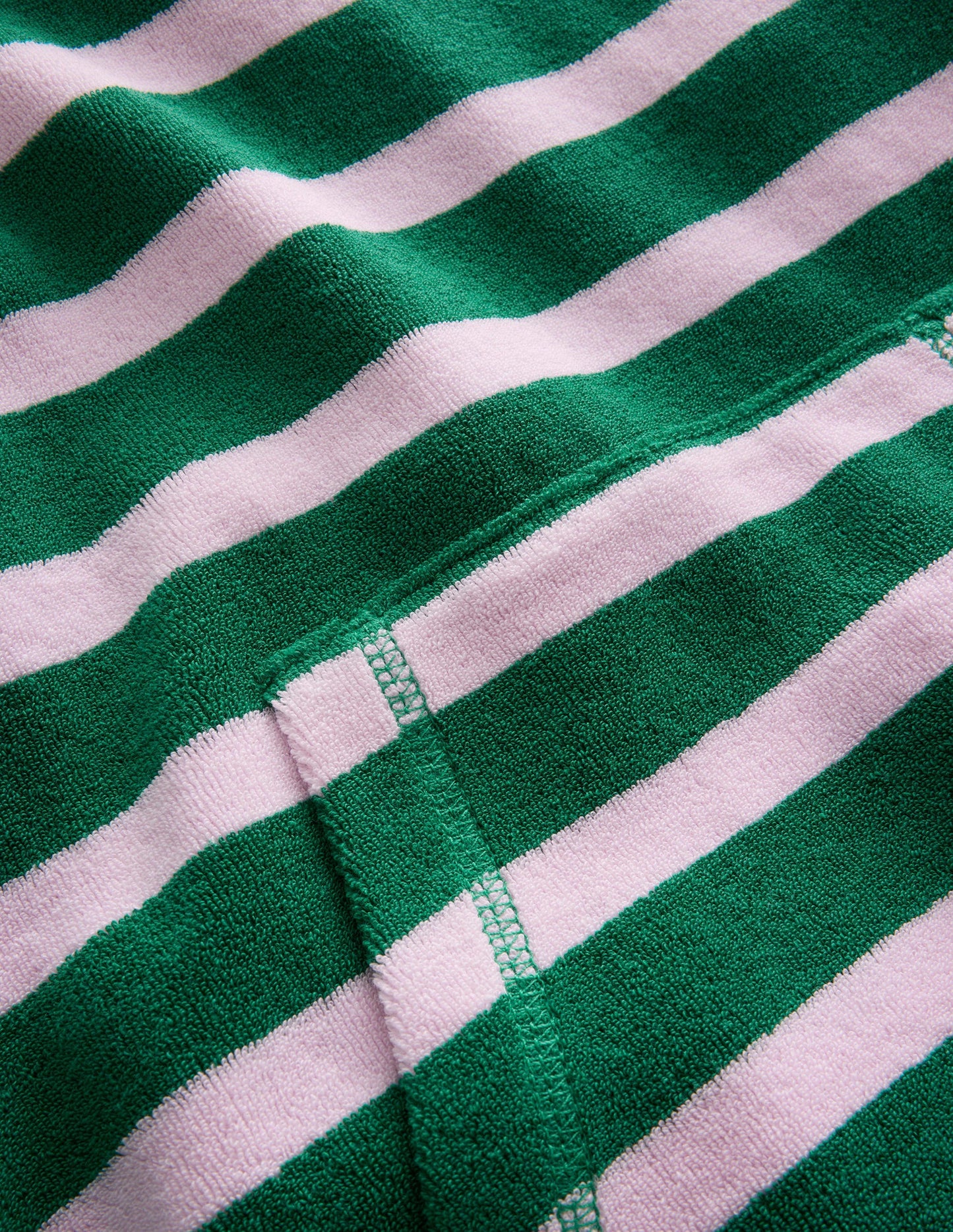 Poncho en éponge-Vert clairière ombragée/rose français