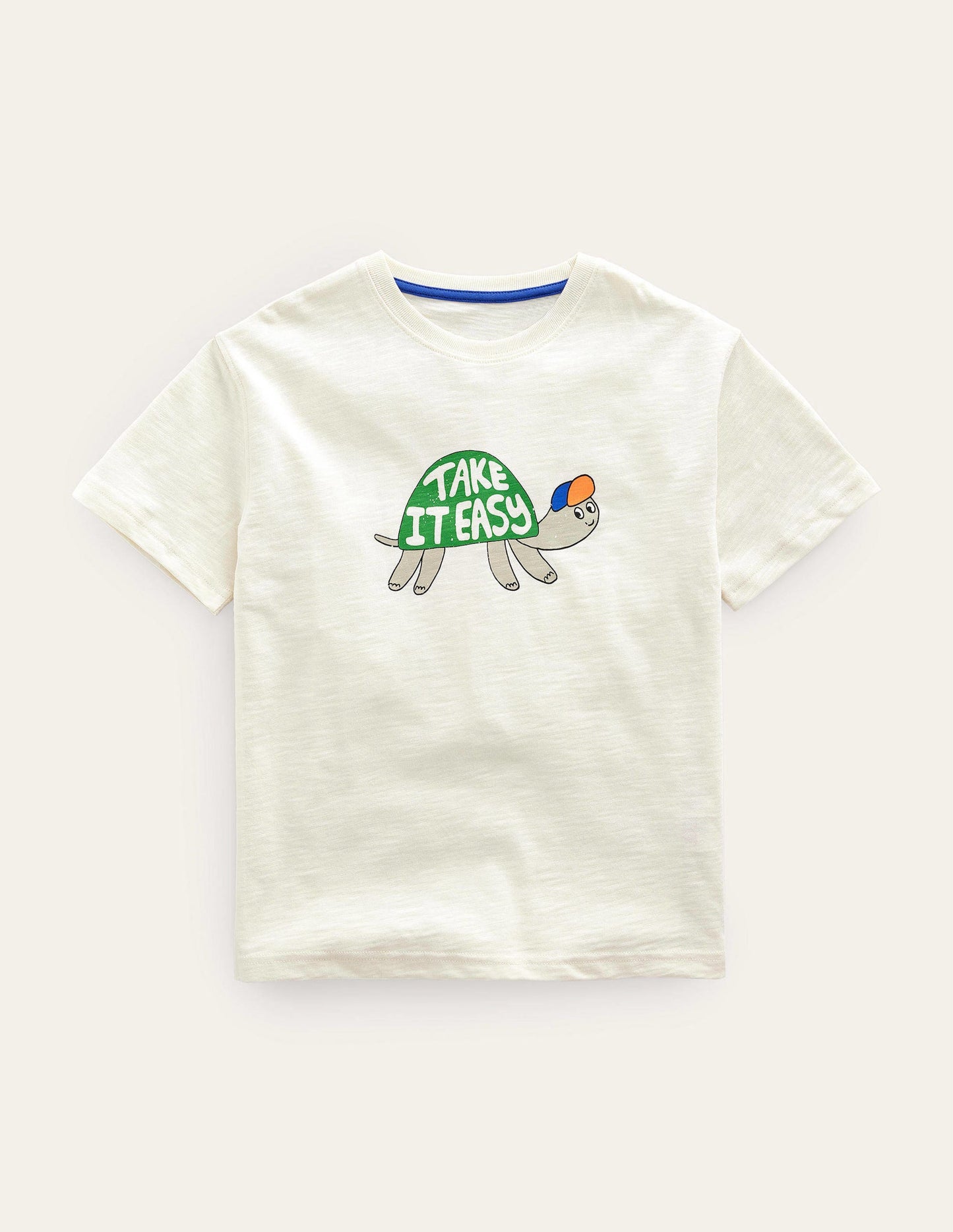 T-Shirt mit witzigem Motiv-Vanille, Schildkröte