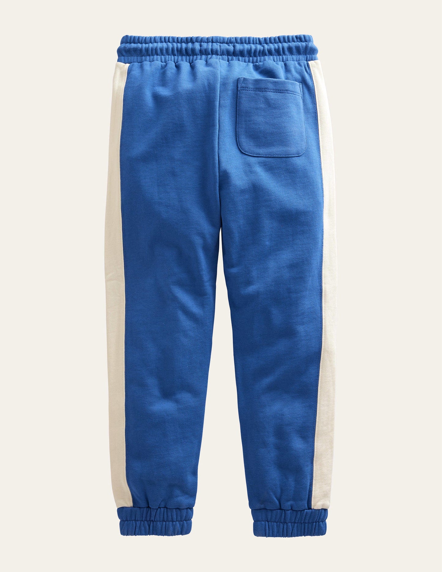Side Panel Texture Joggers-Bluing Blue