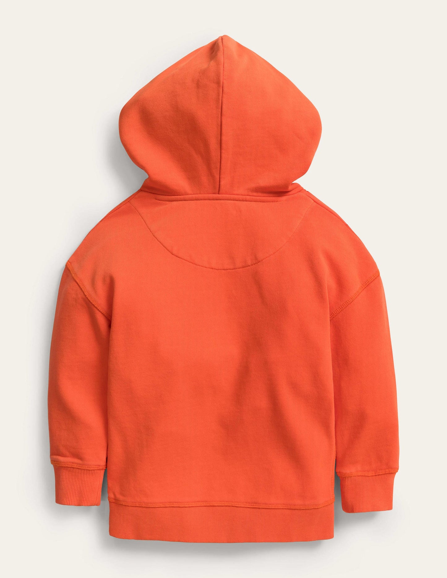 Stückgefärbter Hoodie-Mandarinenorange