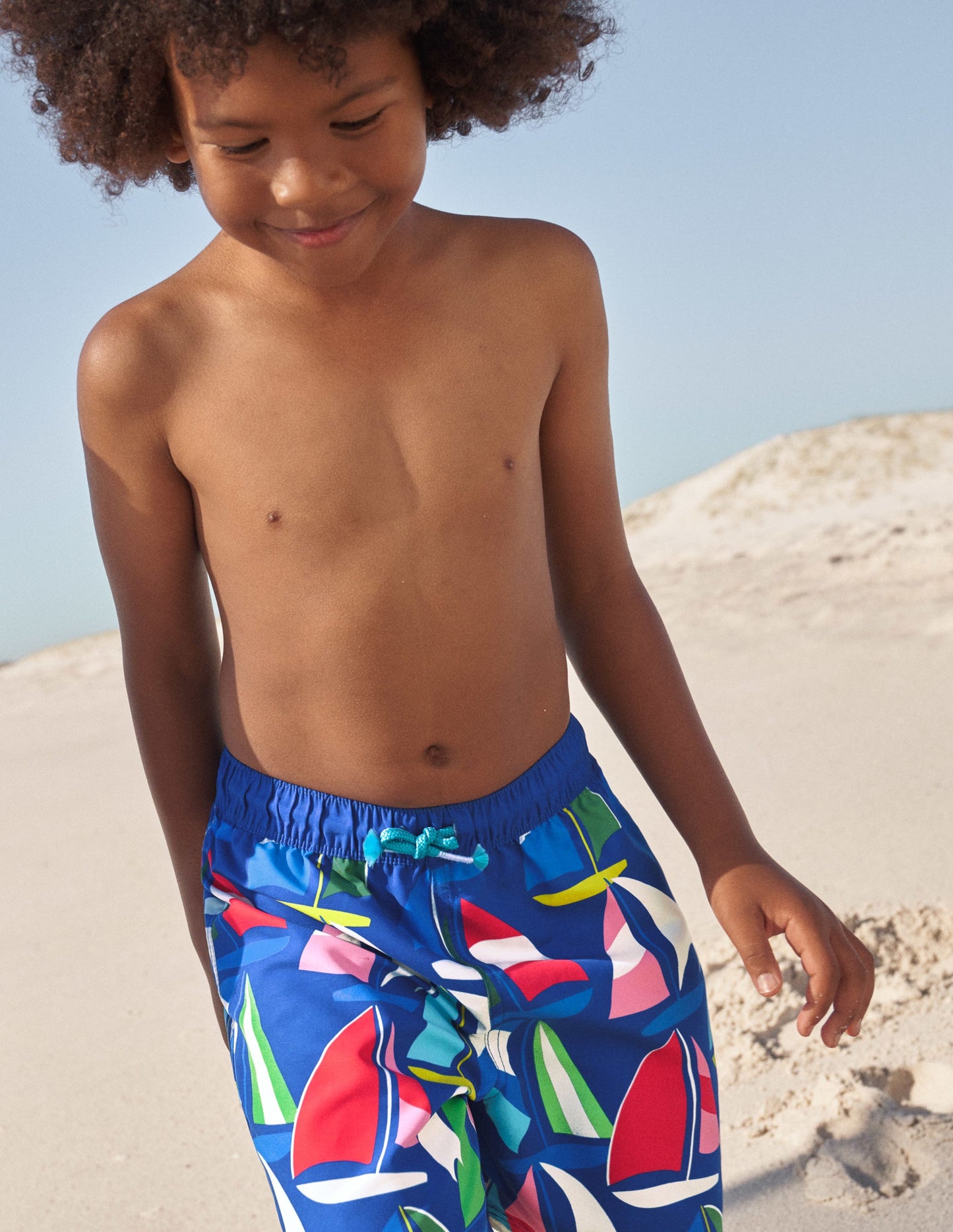 Swim Shorts-Aqua Bananas