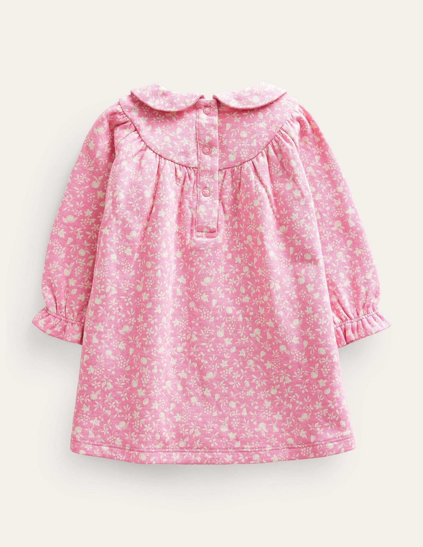 Doppelseitiges Jerseykleid-Kirschblütenrosa, Obstgarten