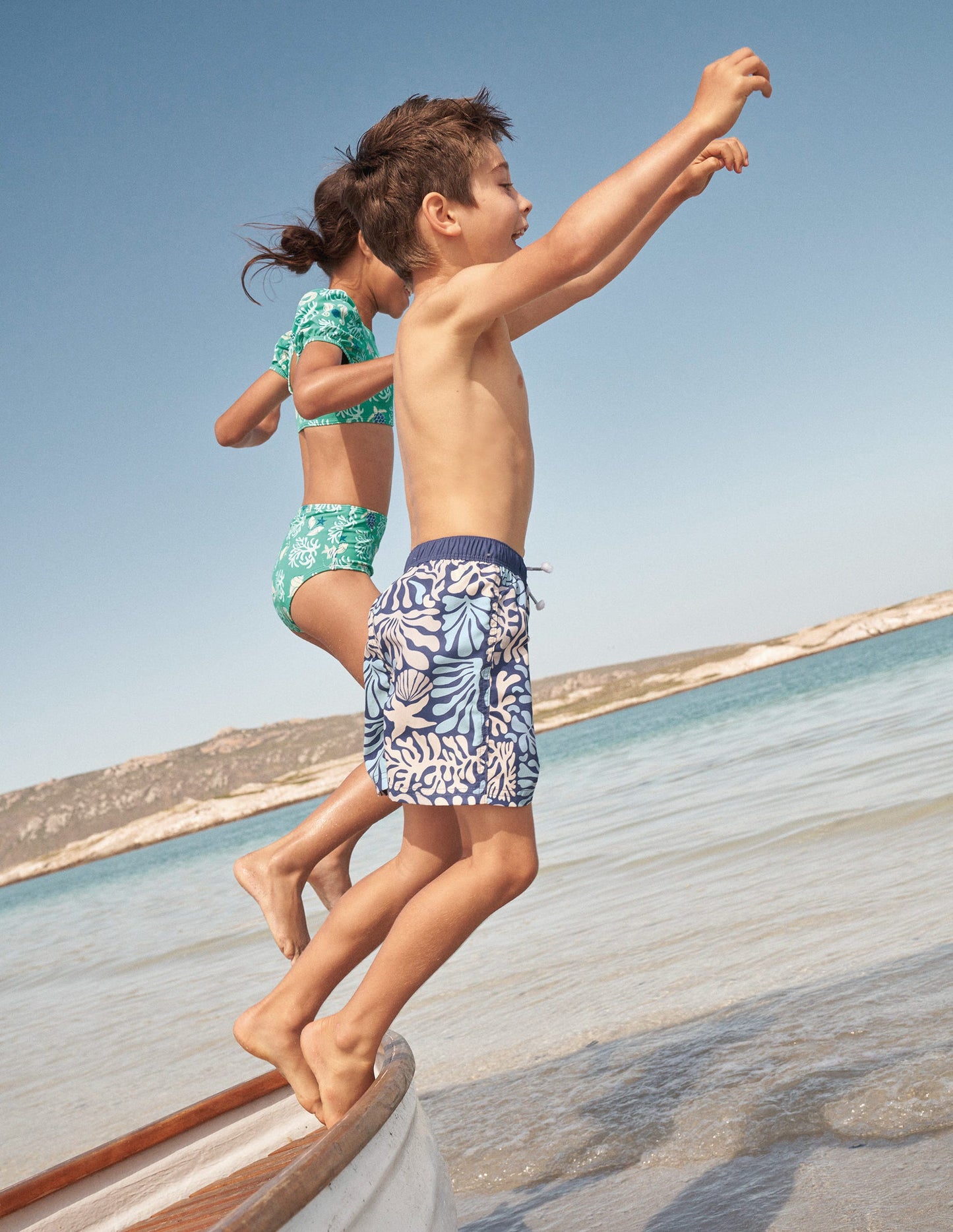 Swim Shorts-Starboard Coral Reef