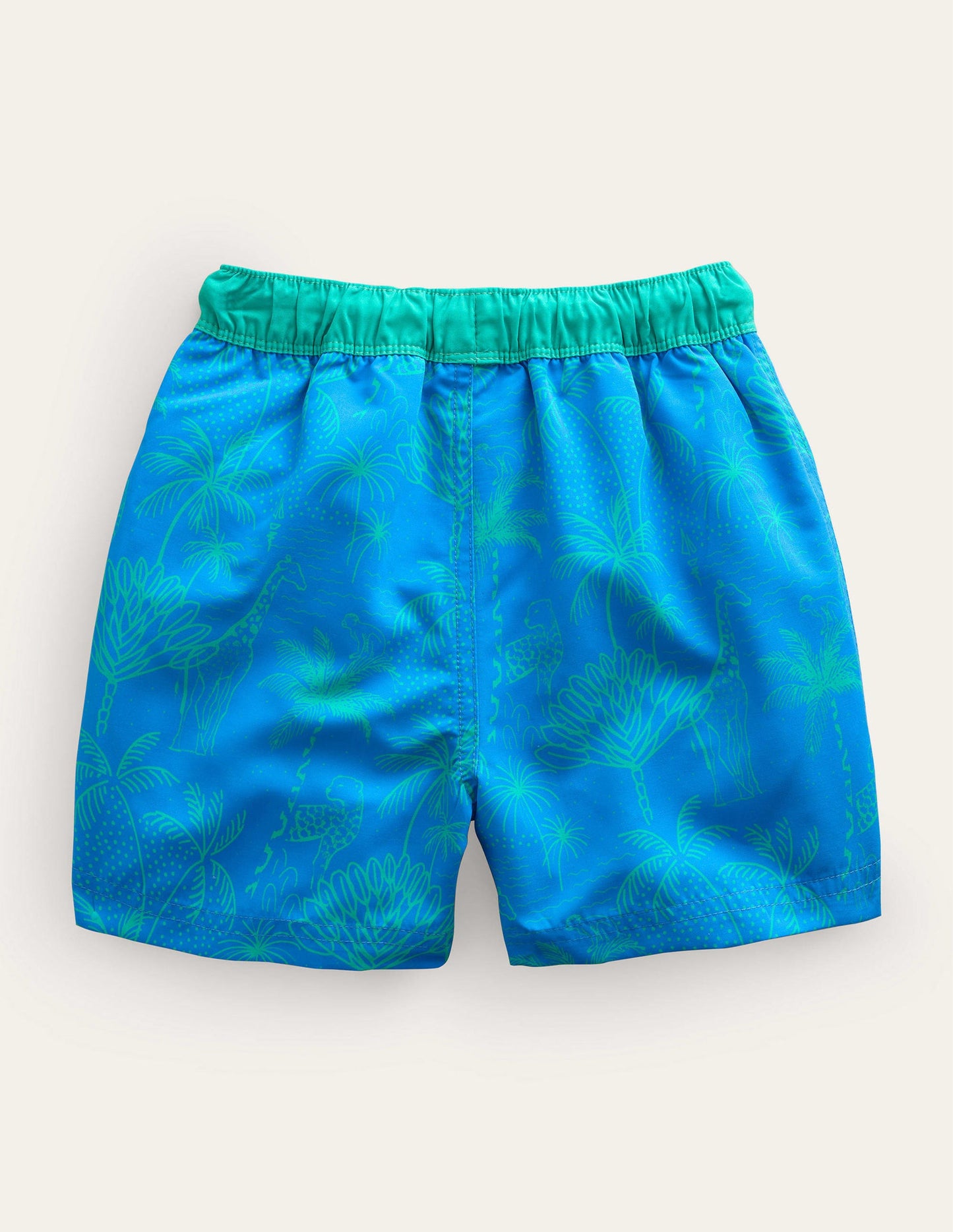Badeshorts-Griechisches Blau Leopard