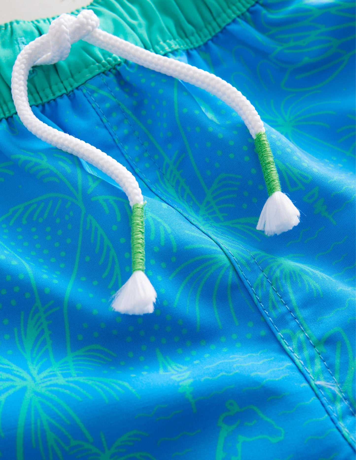 Badeshorts-Griechisches Blau Leopard