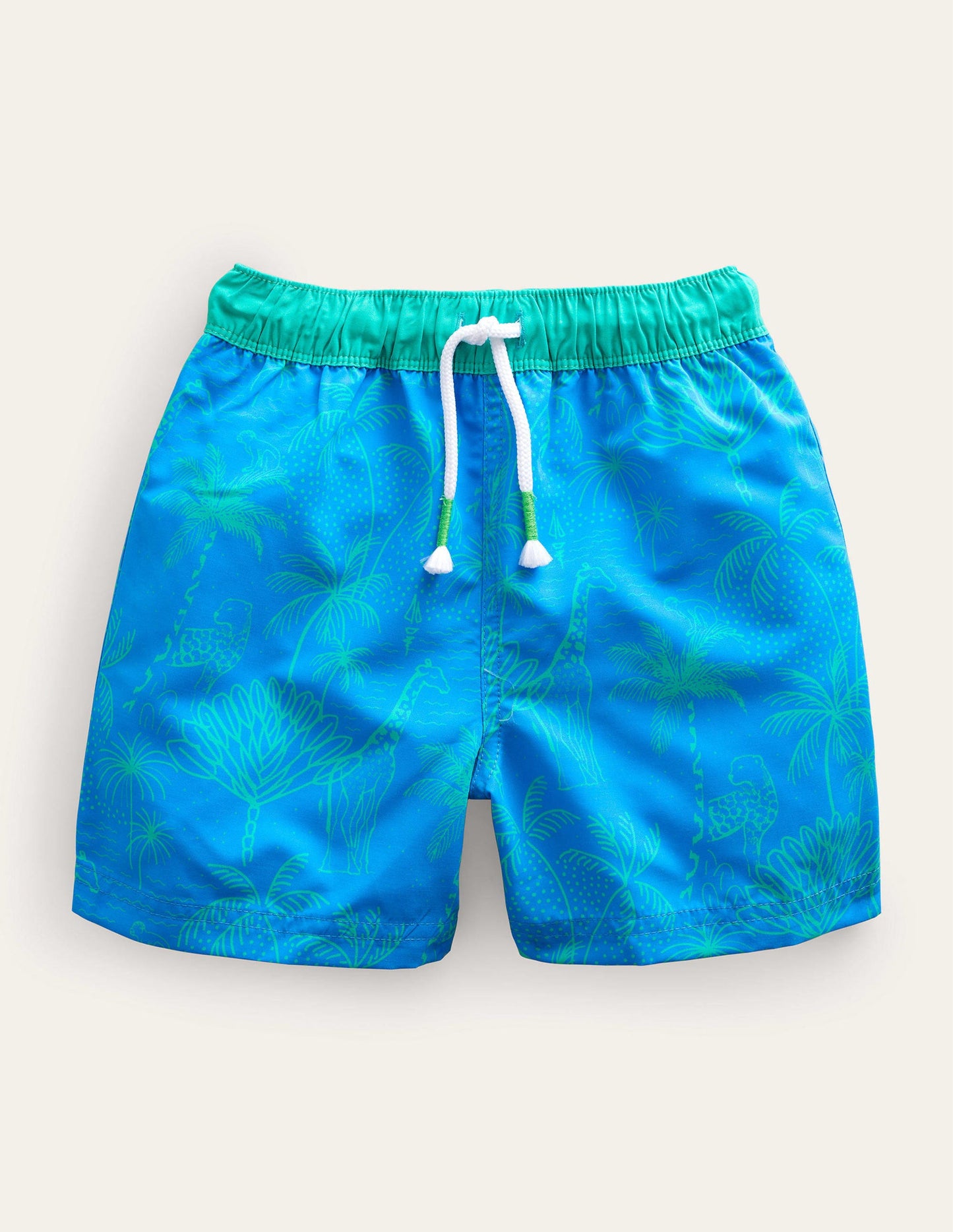 Badeshorts-Griechisches Blau Leopard