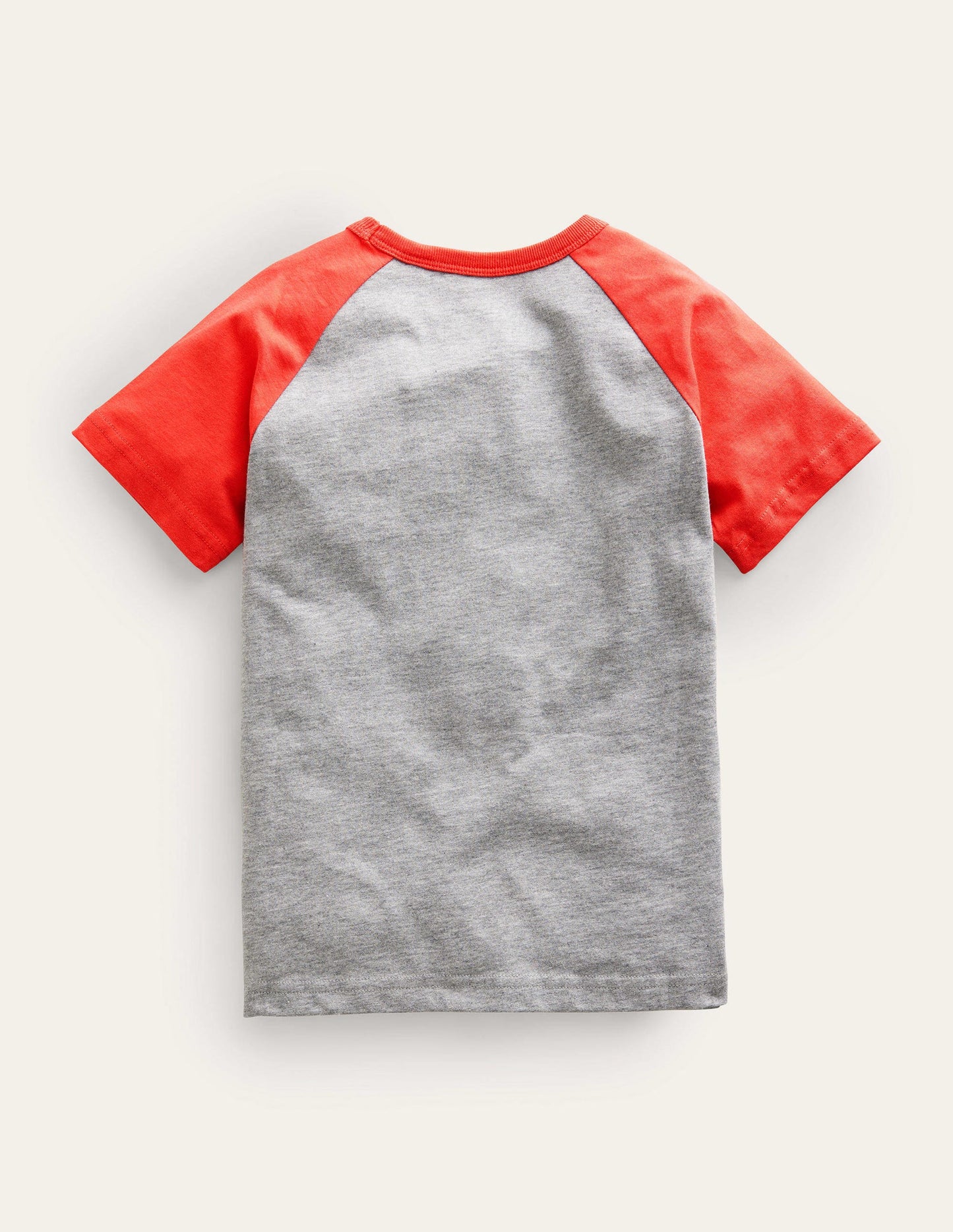 T-shirt à manches raglan avec informations-Roues rouge tarte aux fraises