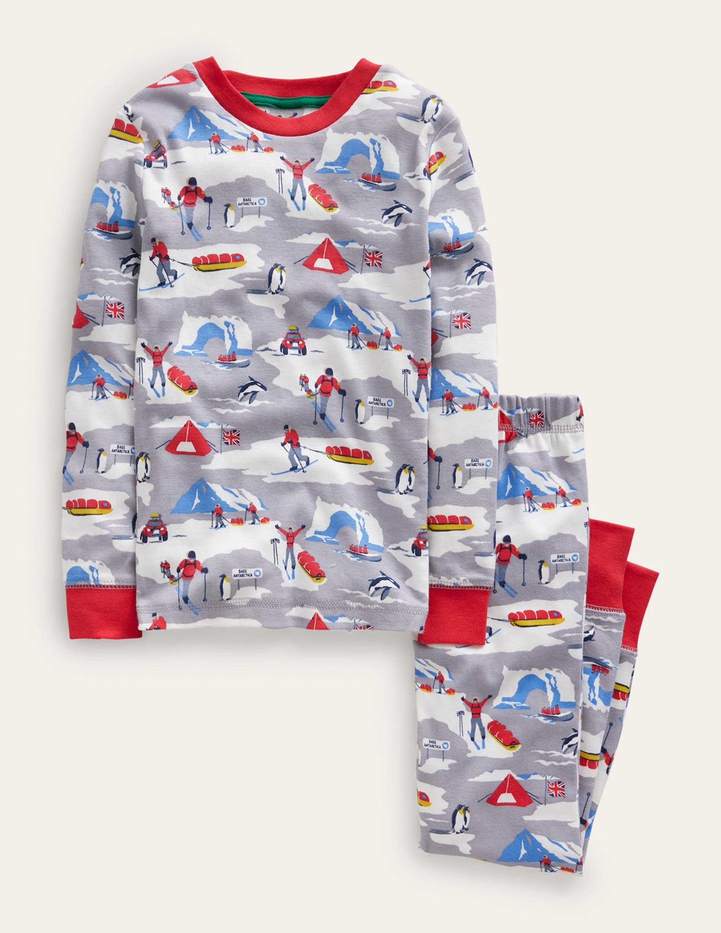 Pyjama long douillet-Explorateur gris