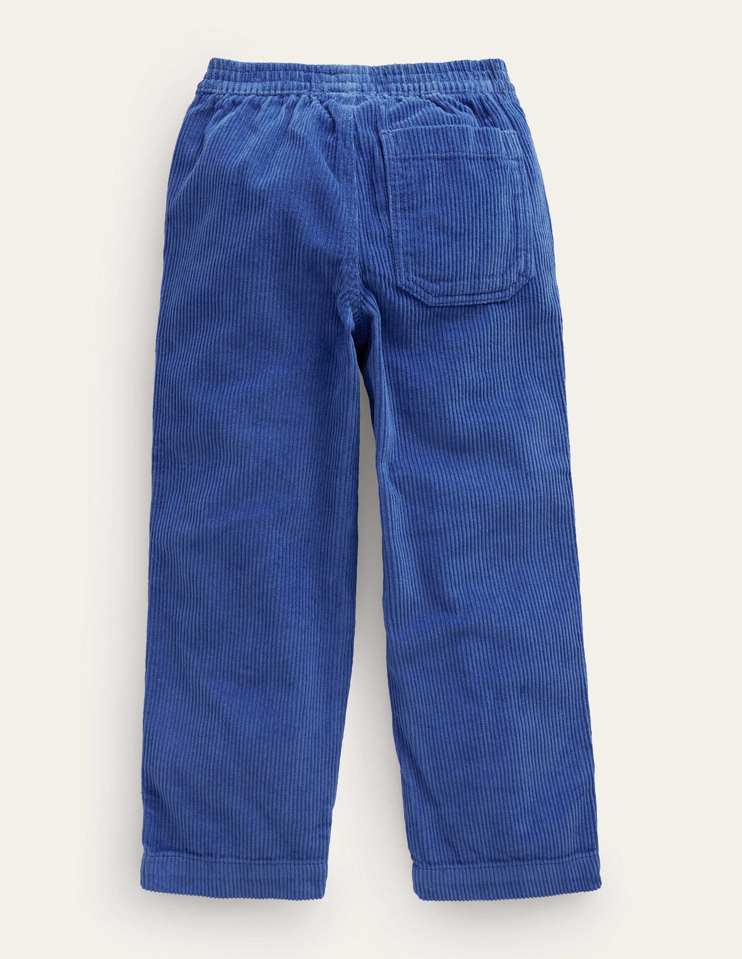 Breite Cordhose zum Hineinschlüpfen-Delftblau