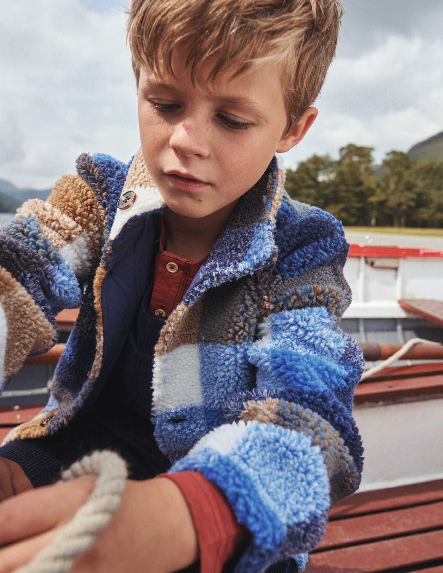 Ultimate Cosy Borg Jacket-Multi Check
