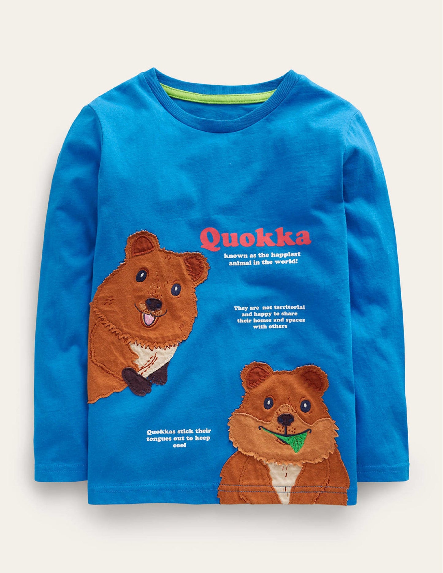 Quokka Lern-T-Shirt-Ägyptischblau Quokka