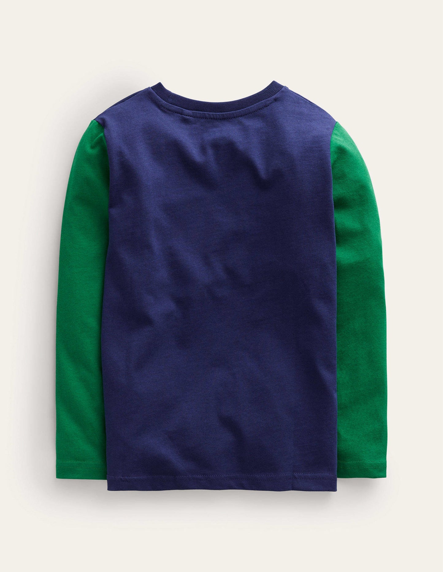 Novelty Printed T-shirt-College Navy/Deep Green