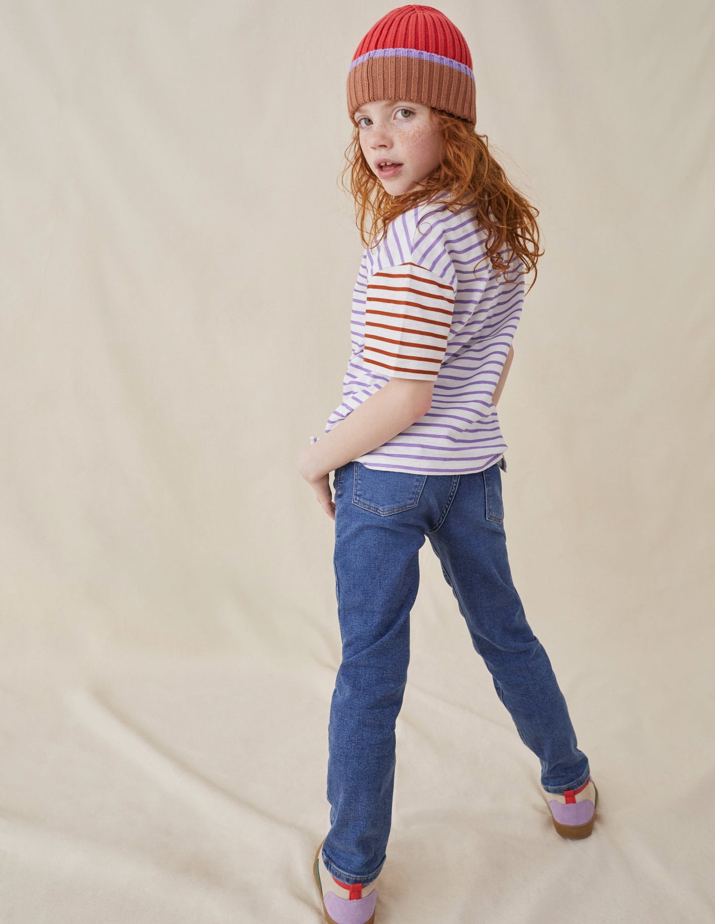 Adventure-Flex Schmal geschnittene Jeans-Helles Vintageblau
