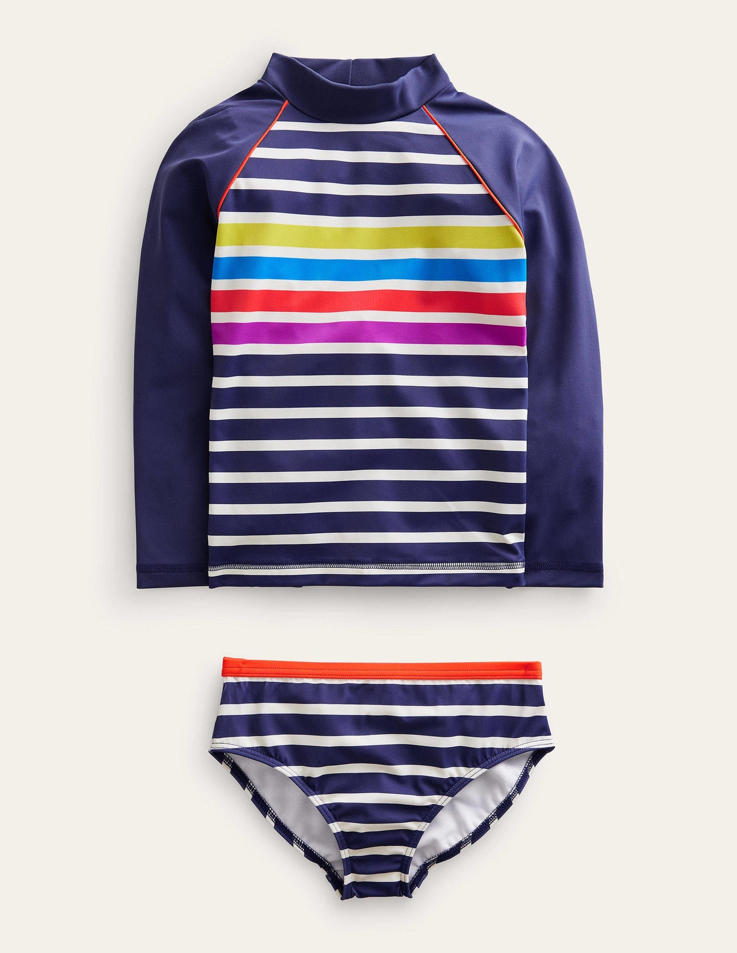 Rash Vest Set-Multi Placement Stripe