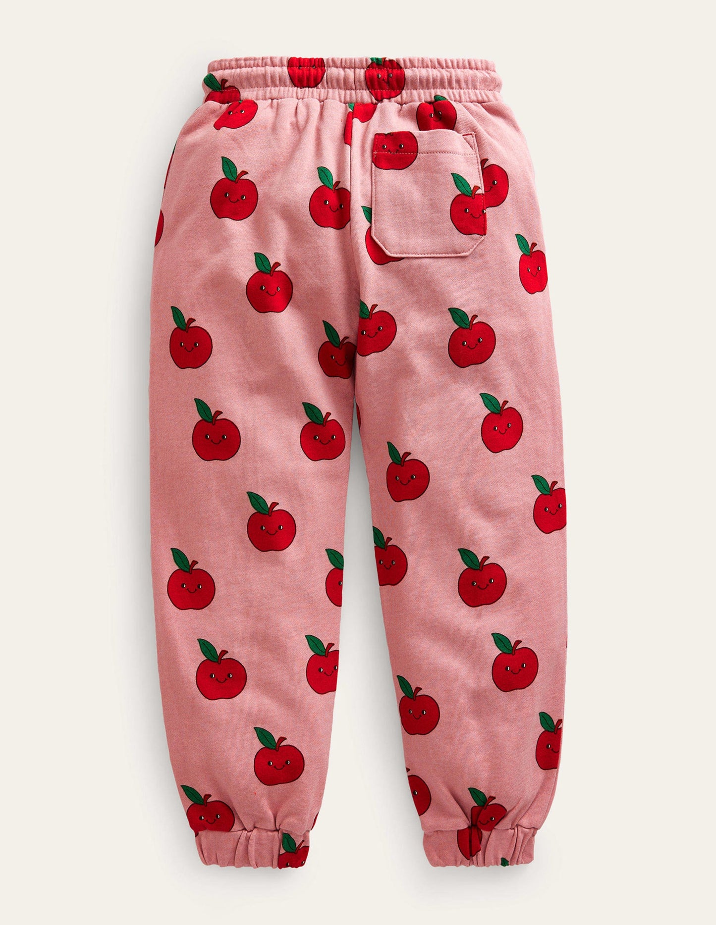 Printed Joggers-Almond Pink Apples