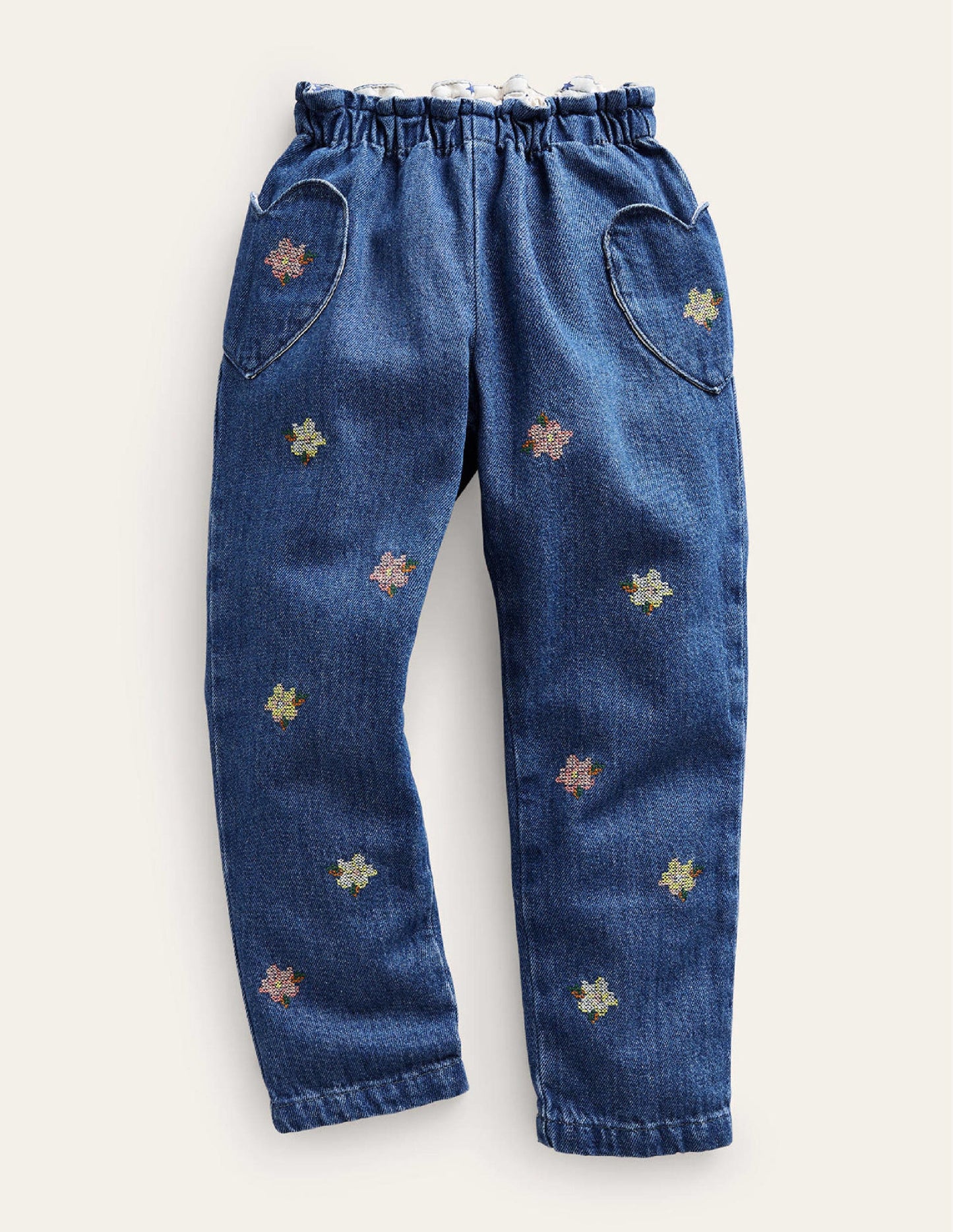 Bestickte Hose zum Hineinschlüpfen-Medium-Vintage-Stickerei
