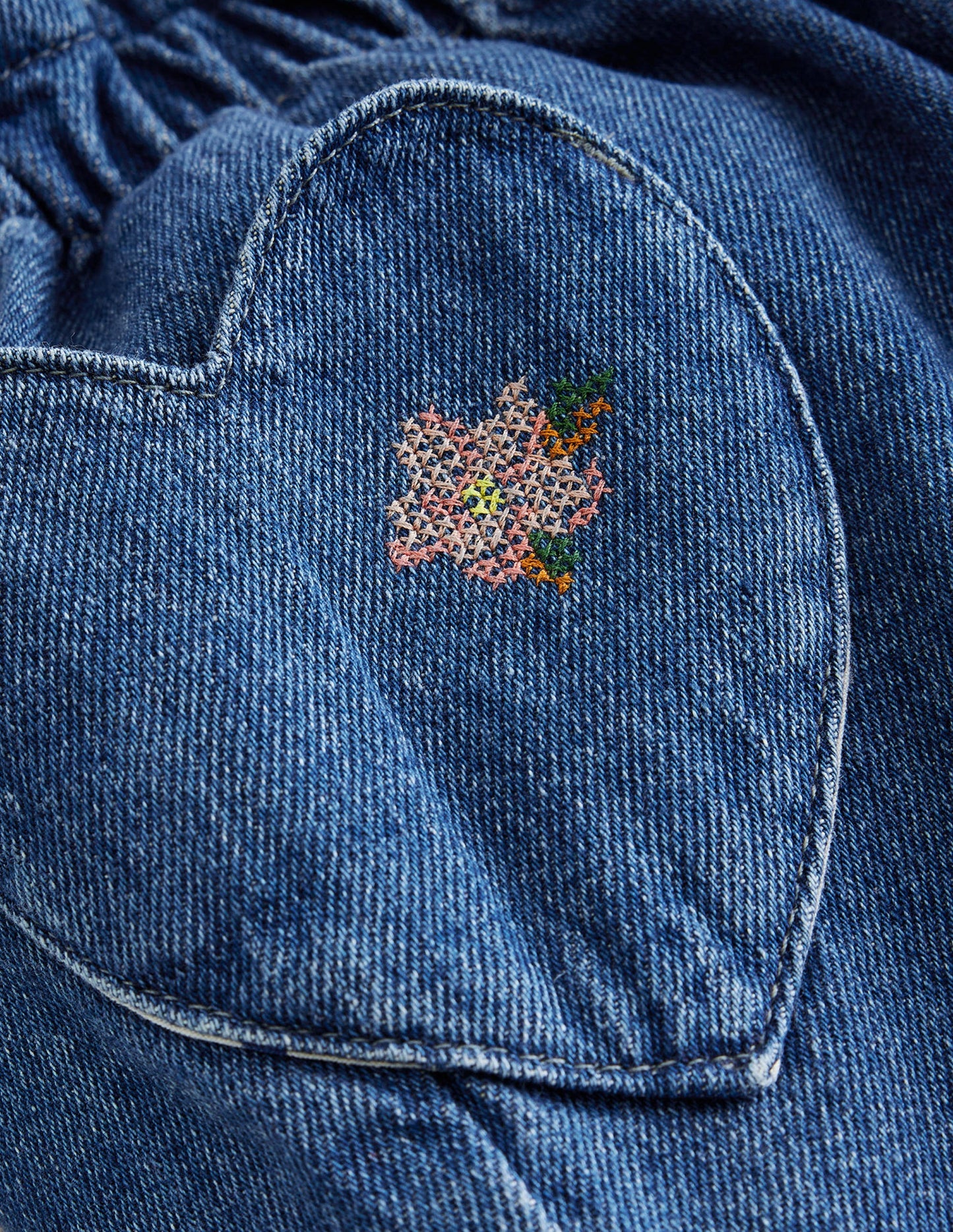 Bestickte Hose zum Hineinschlüpfen-Medium-Vintage-Stickerei