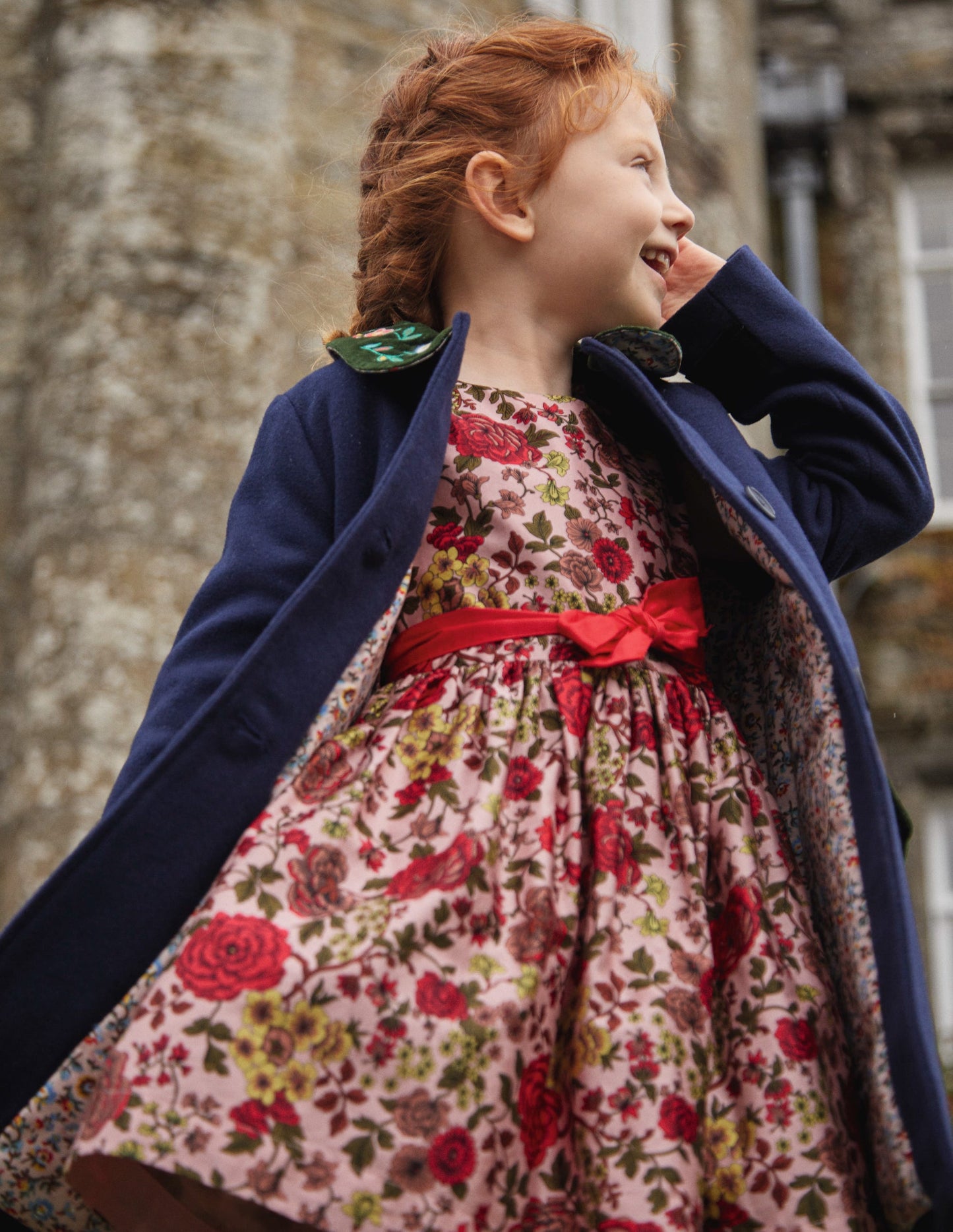 Partykleid aus Satin-Kreiderosa Wildrose