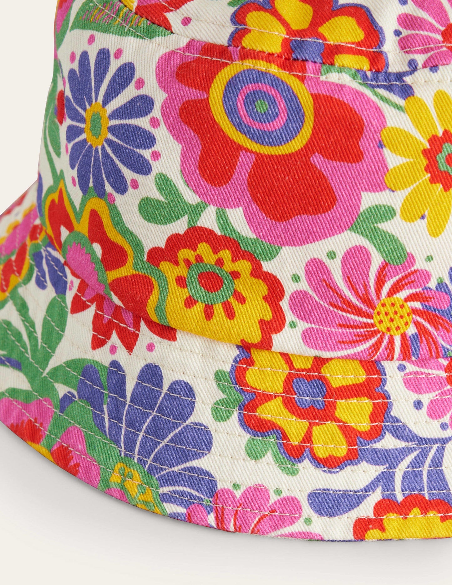 Anglerhut-Bunt, Festival-Blumenmuster