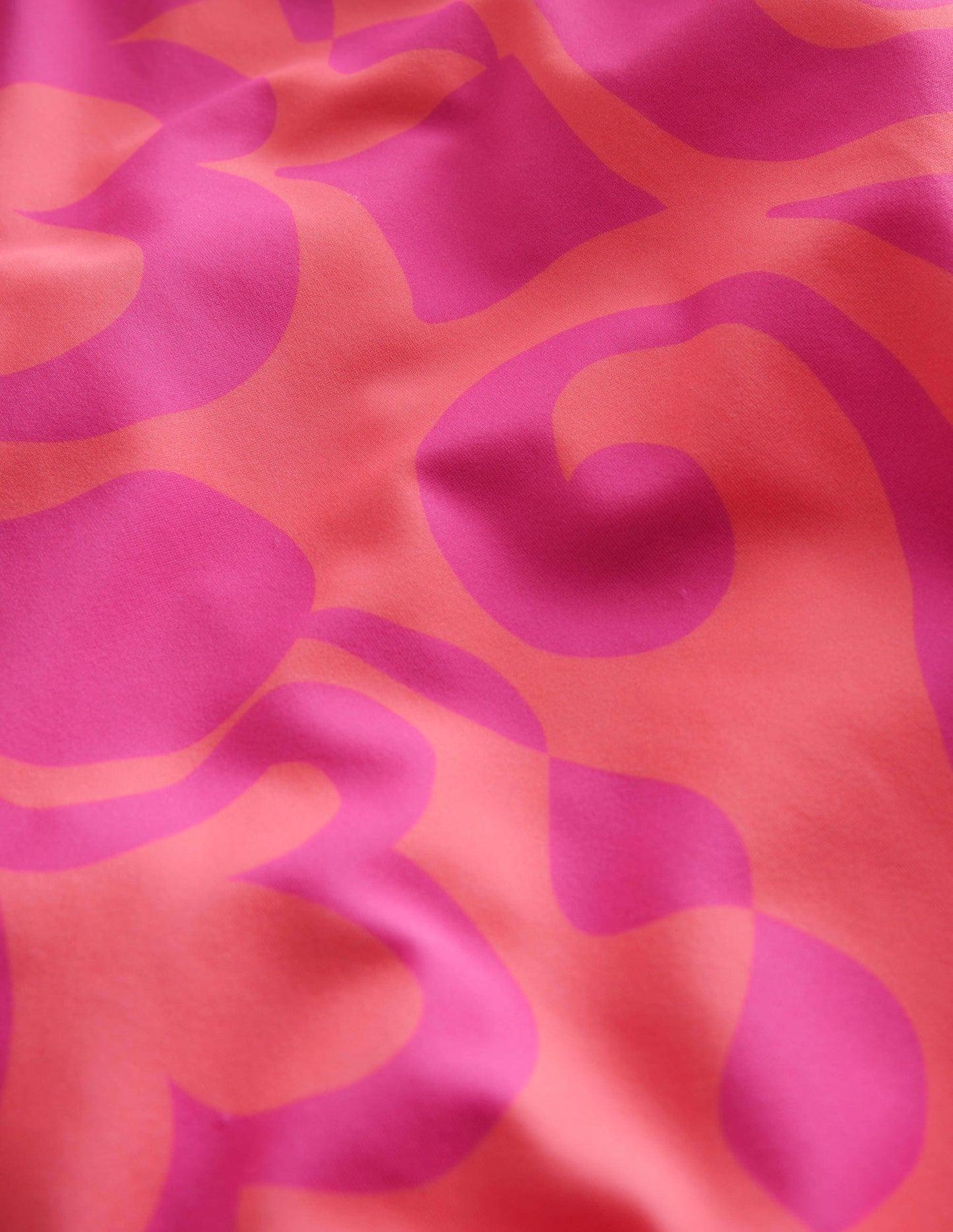 Maillot de bain imprimé croisé dans le dos-Punch à la pêche, motif Summer Stencil