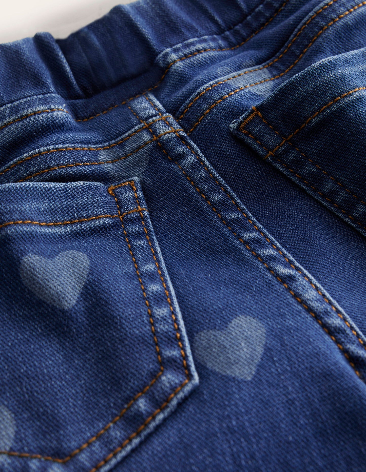 Legging en jean taillé pour l'aventure-Cœur vintage moyen