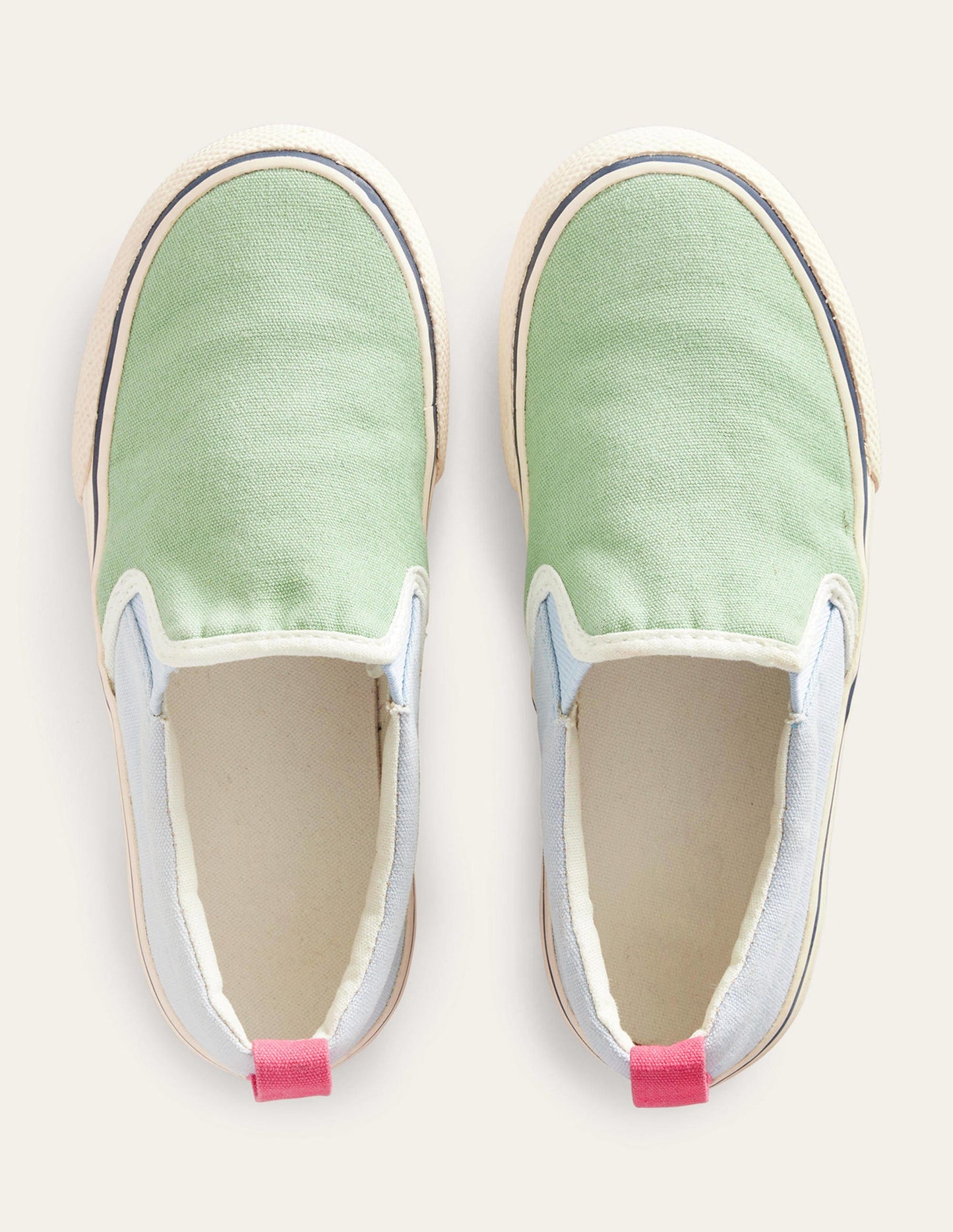 Leinenschuhe zum Hineinschlüpfen-Bunt